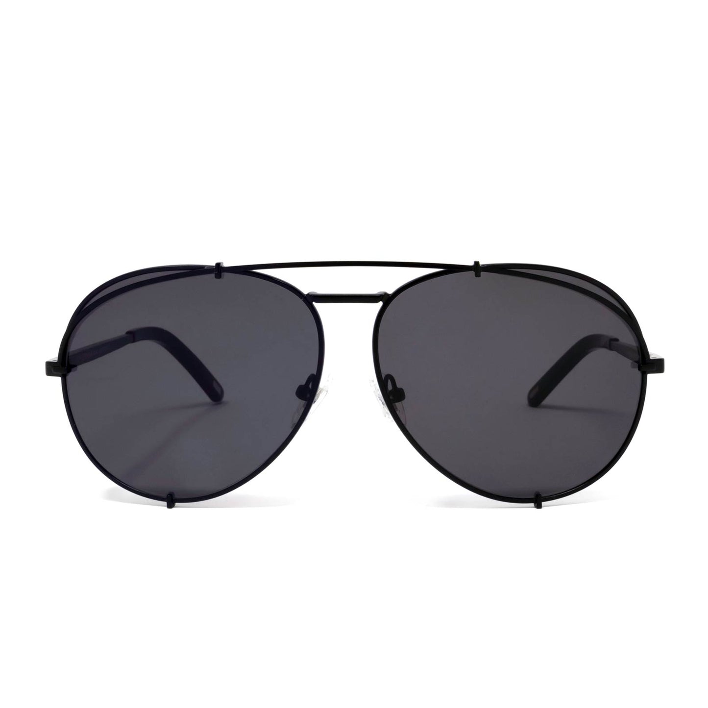 KOKO - MATTE BLACK + GREY SUNGLASSES