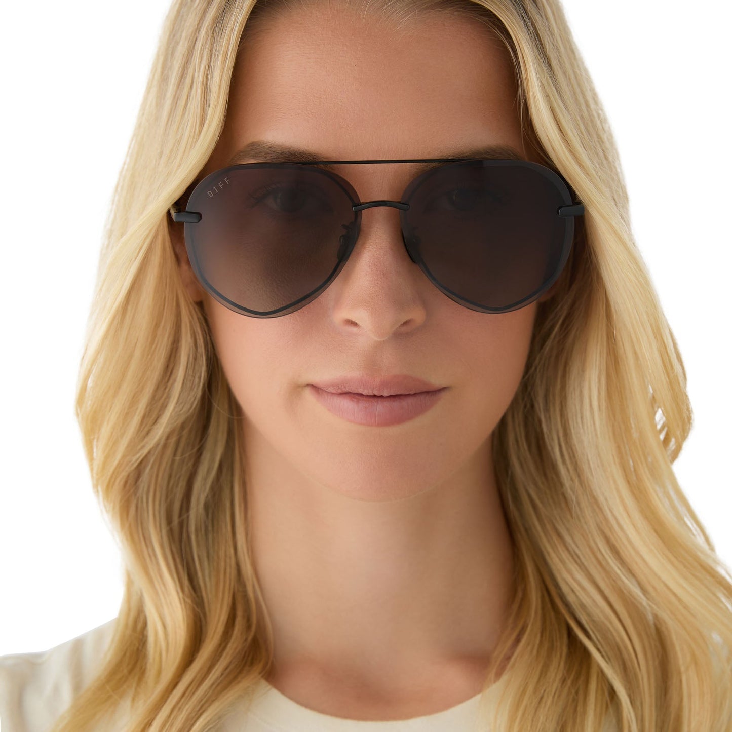 LENOX - BLACK + BLACK TEMPLE TIPS + BROWN GRADIENT + POLARIZED SUNGLASSES