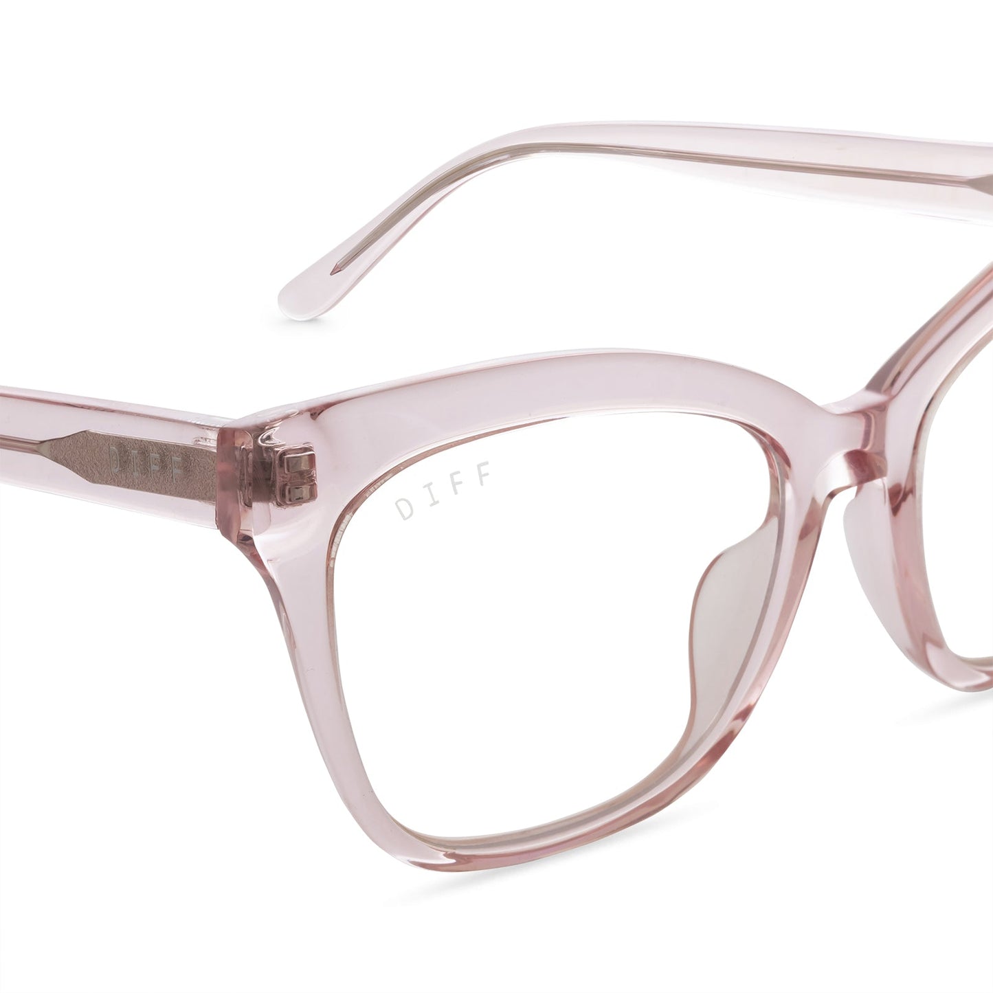 WINSTON - LIGHT PINK CRYSTAL + BLUE LIGHT TECHNOLOGY GLASSES