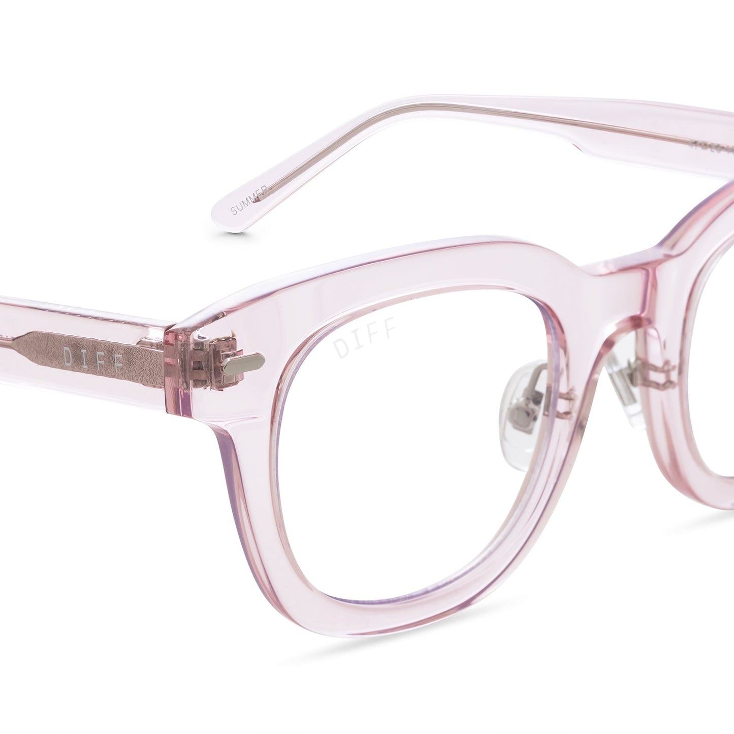 SUMMER - LIGHT PINK CRYSTAL + PRESCRIPTION GLASSES