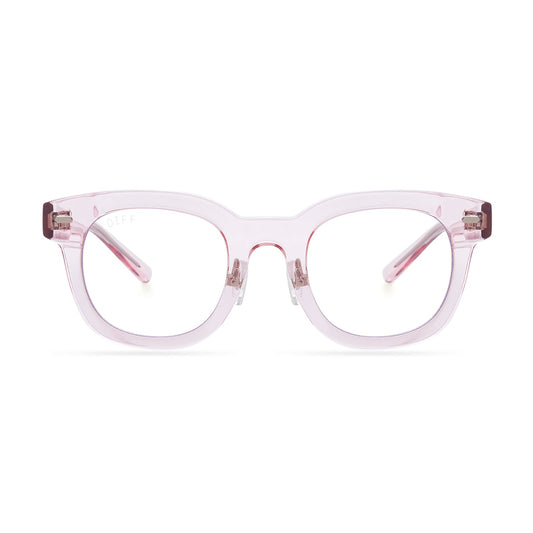 SUMMER - LIGHT PINK CRYSTAL + BLUE LIGHT TECHNOLOGY GLASSES