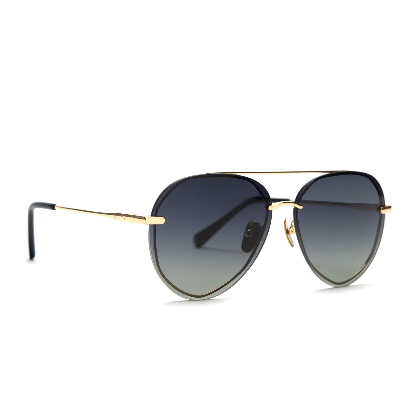 LENOX - GOLD + BLACK + GREY GRADIENT POLARIZED SUNGLASSES