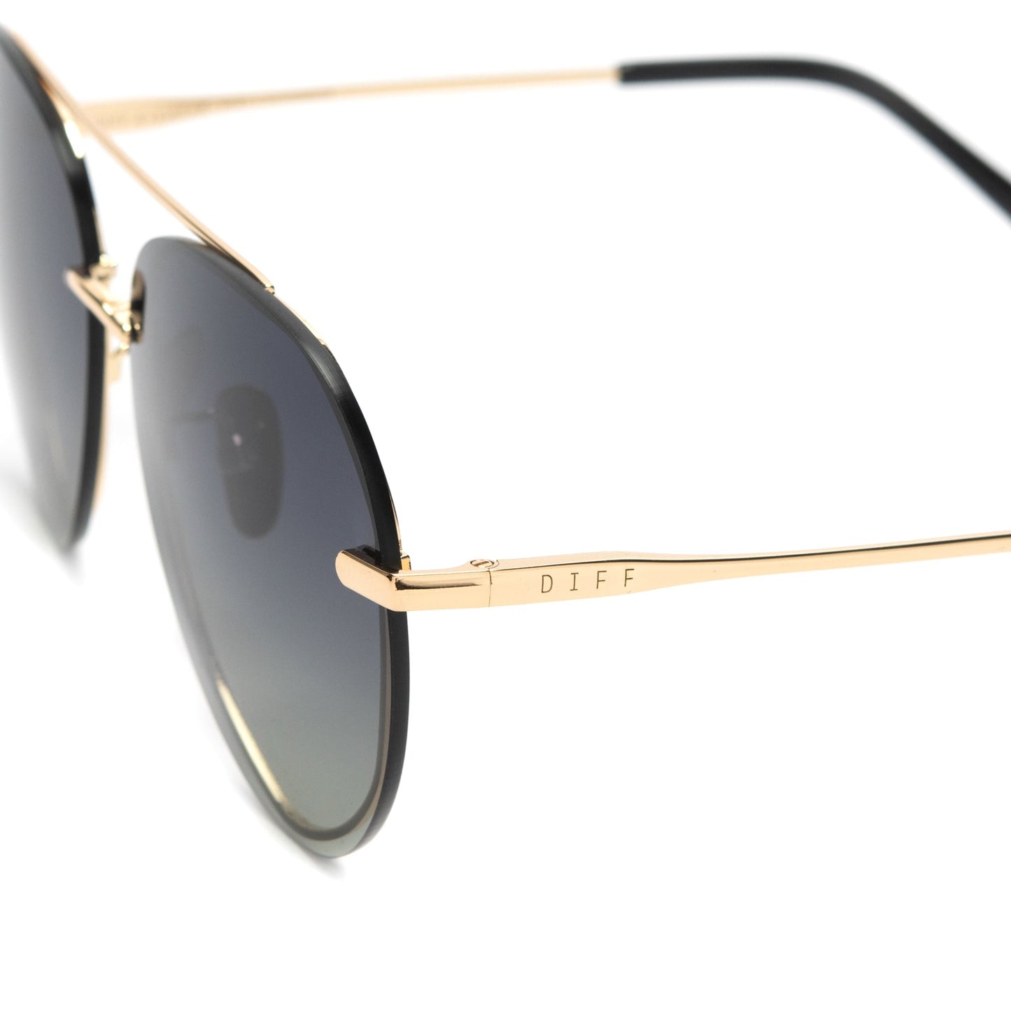 LENOX - GOLD + BLACK + GREY GRADIENT POLARIZED SUNGLASSES