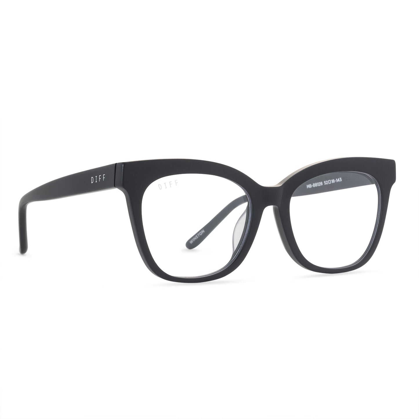 WINSTON - MATTE BLACK + BLUE LIGHT TECHNOLOGY GLASSES