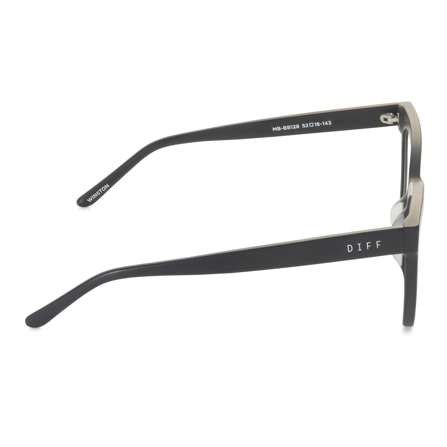 WINSTON - MATTE BLACK + PRESCRIPTION GLASSES