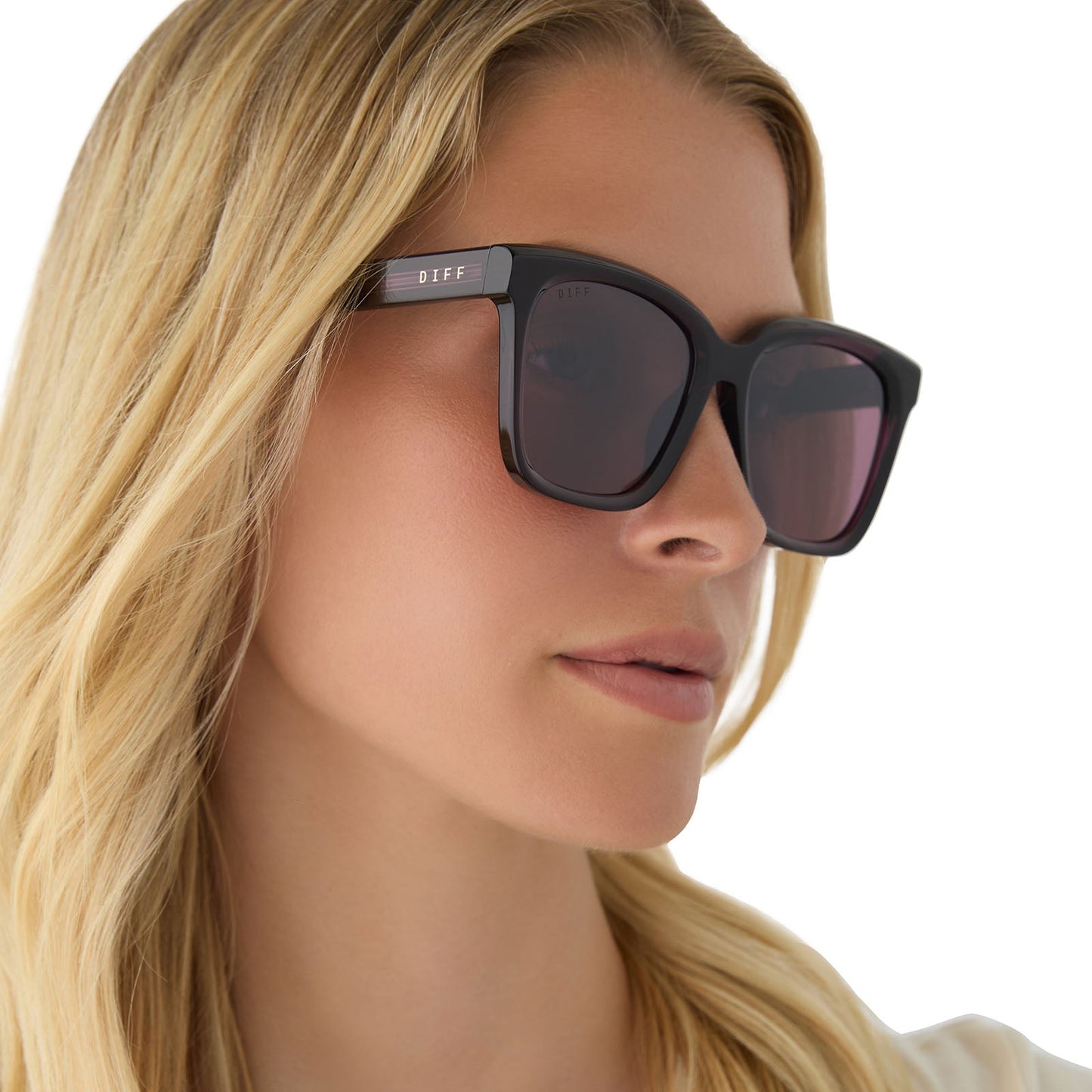 MEREDITH - AUBERGINE + AUBERGINE + SILVER FLASH SUNGLASSES