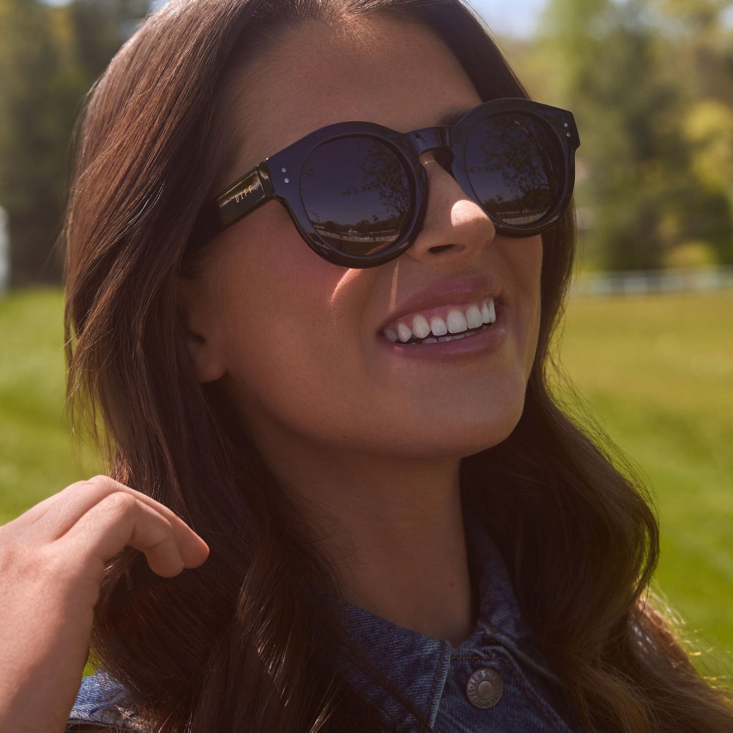 MADISON MEALY - NORA + BLACK + GREY + POLARIZED SUNGLASSES