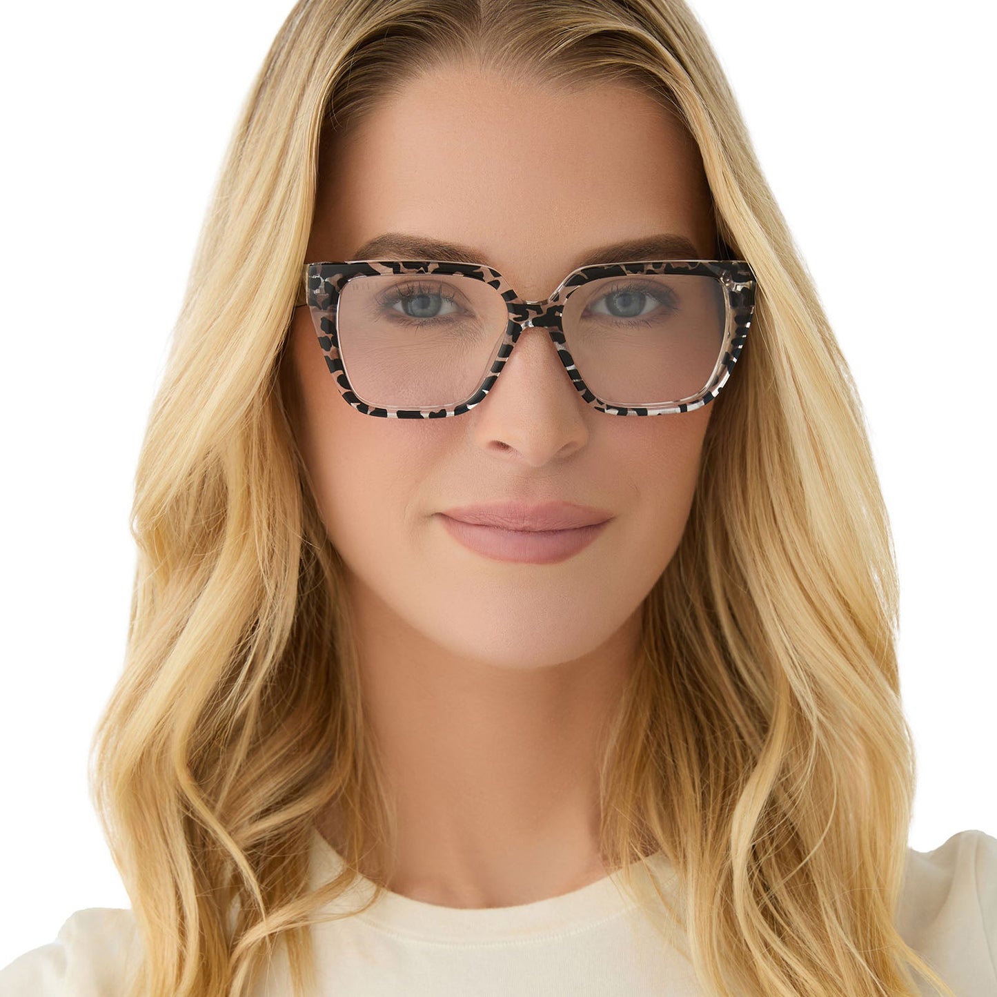 OLIVE - CLEAR LEOPARD + PRESCRIPTION GLASSES