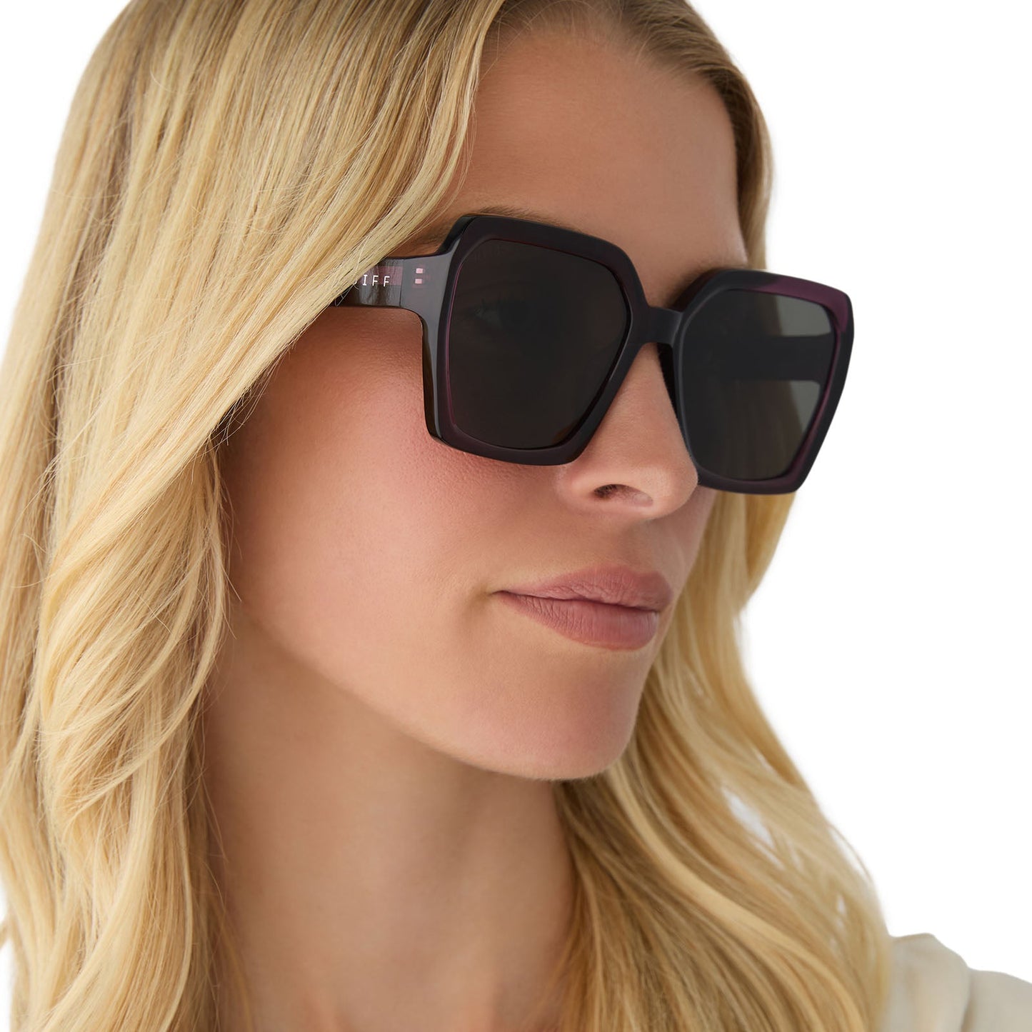 SLOANE - AUBERGINE + GREY SUNGLASSES