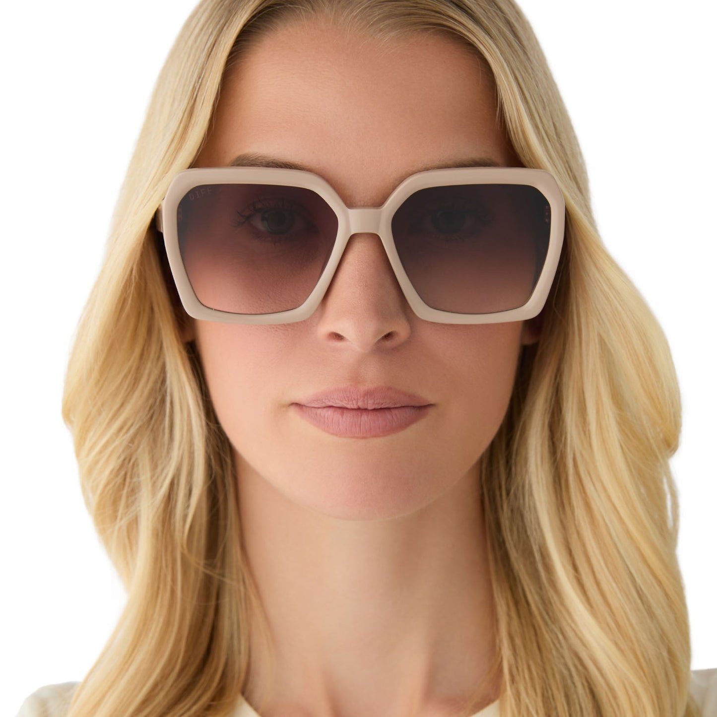 SLOANE - ALMOND + BROWN GRADIENT SUNGLASSES