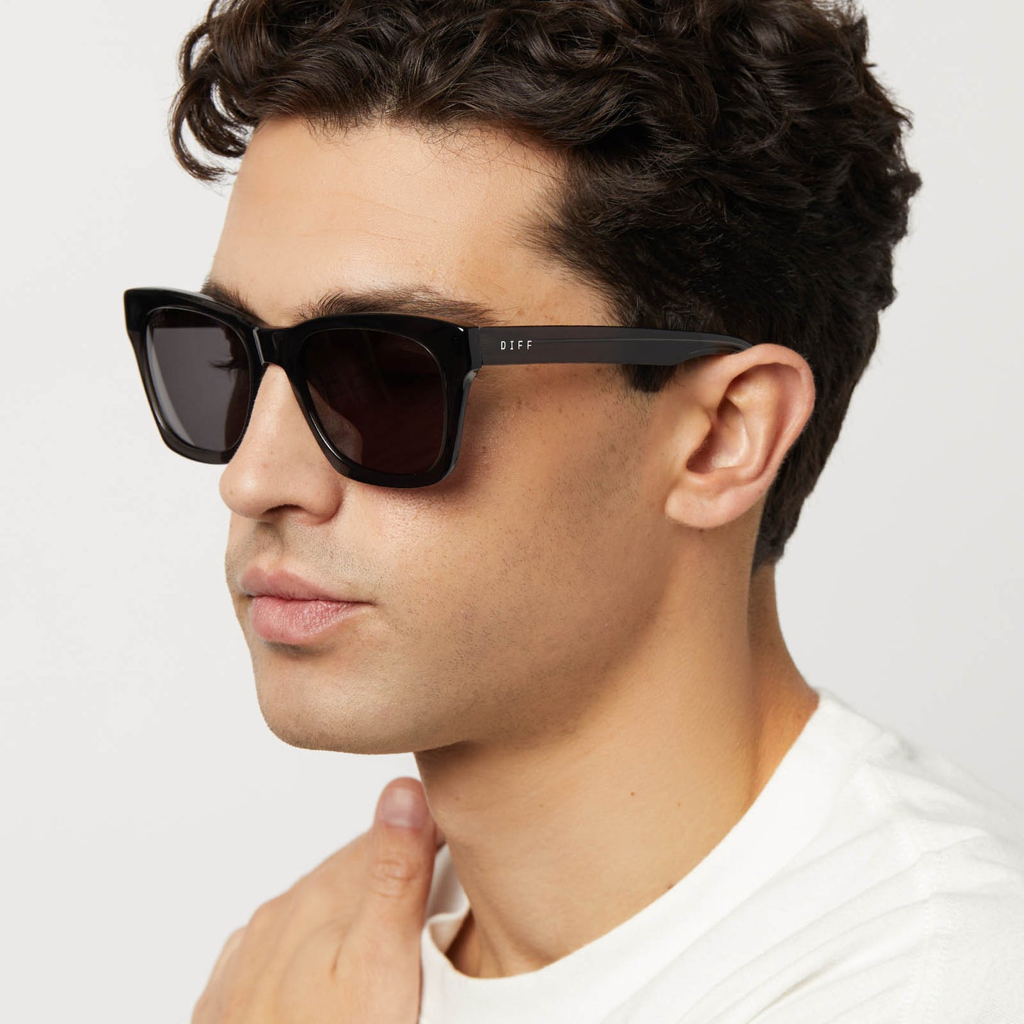 DEAN XL - BLACK SMOKE CRYSTAL + GREY + POLARIZED SUNGLASSES