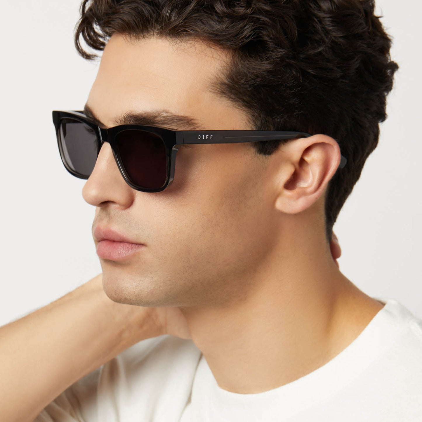 WESLEY - BLACK SMOKE CRYSTAL + GREY + POLARIZED SUNGLASSES