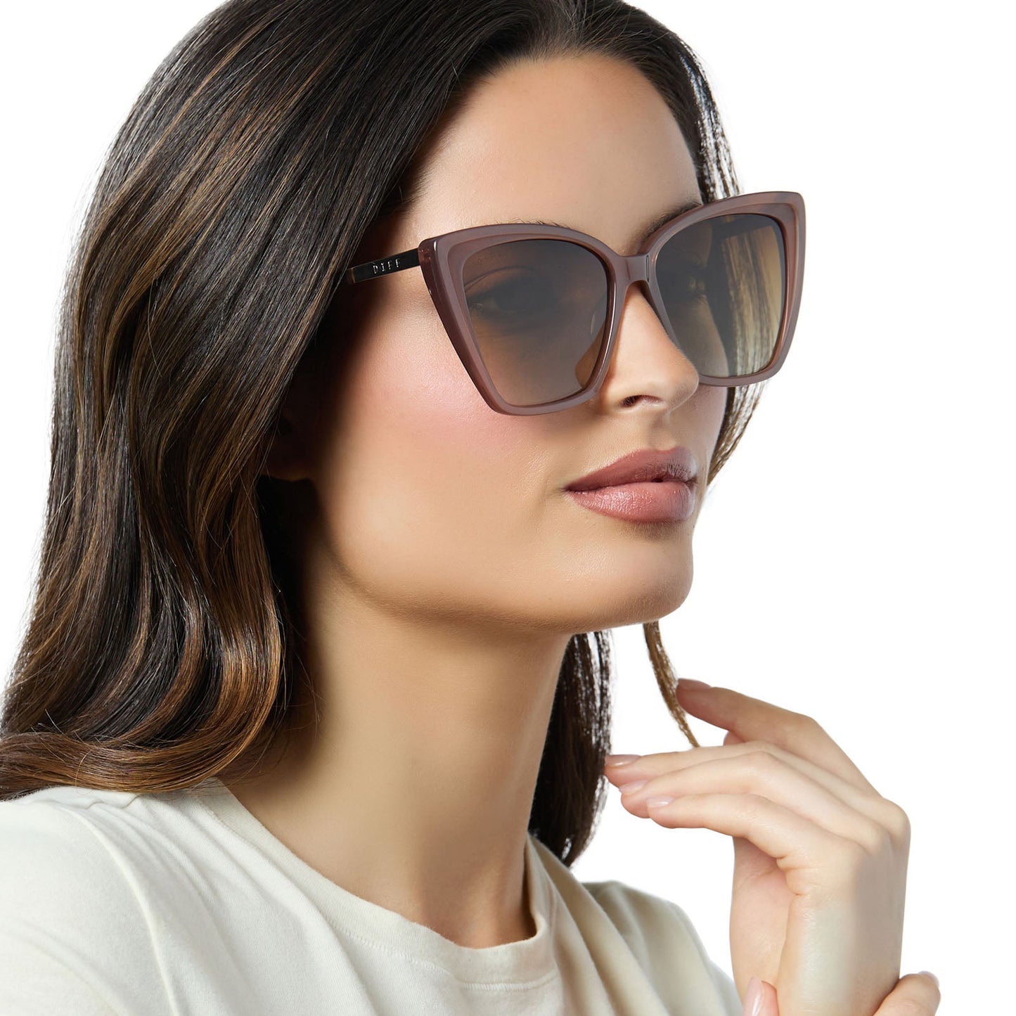 BECKY II - MACCHIATO + BROWN GRADIENT + POLARIZED SUNGLASSES