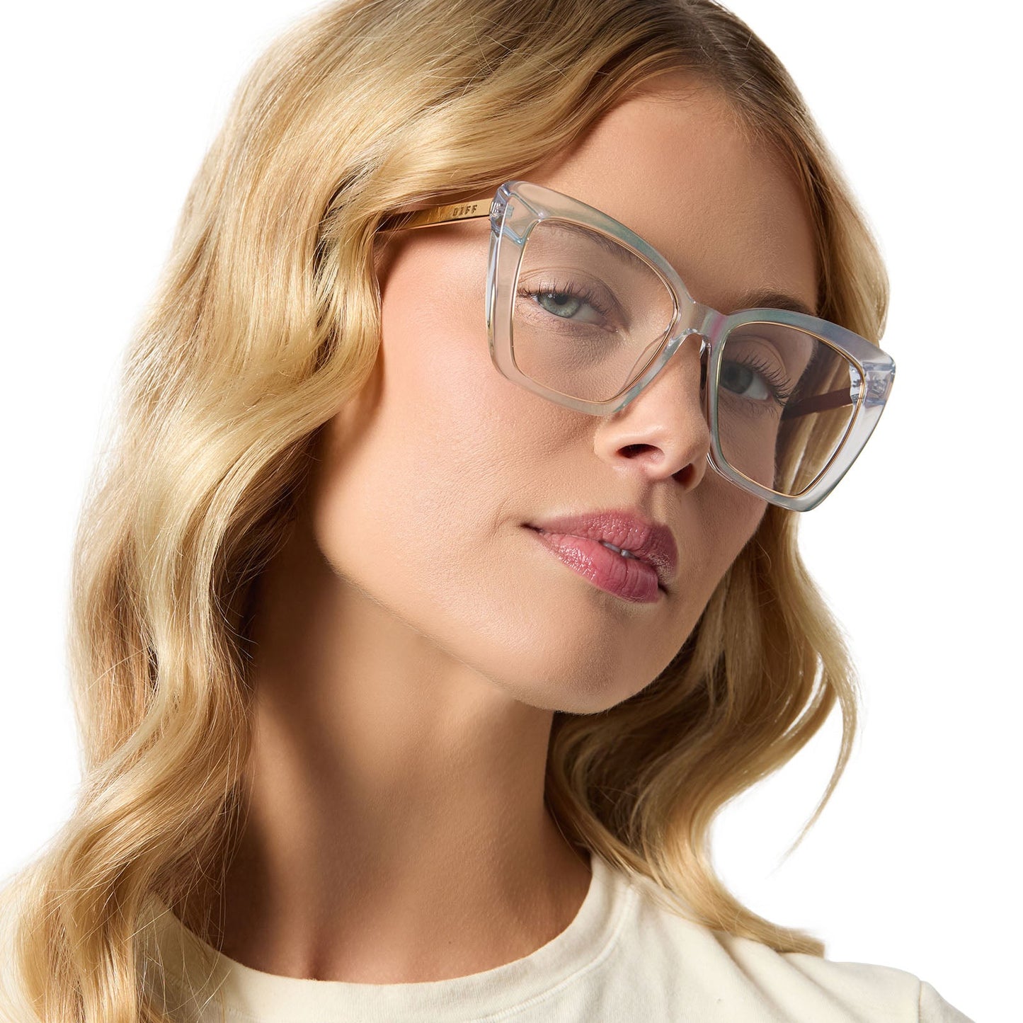 BECKY IV XS - OPALESCENT TURQUOISE + PRESCRIPTION GLASSES