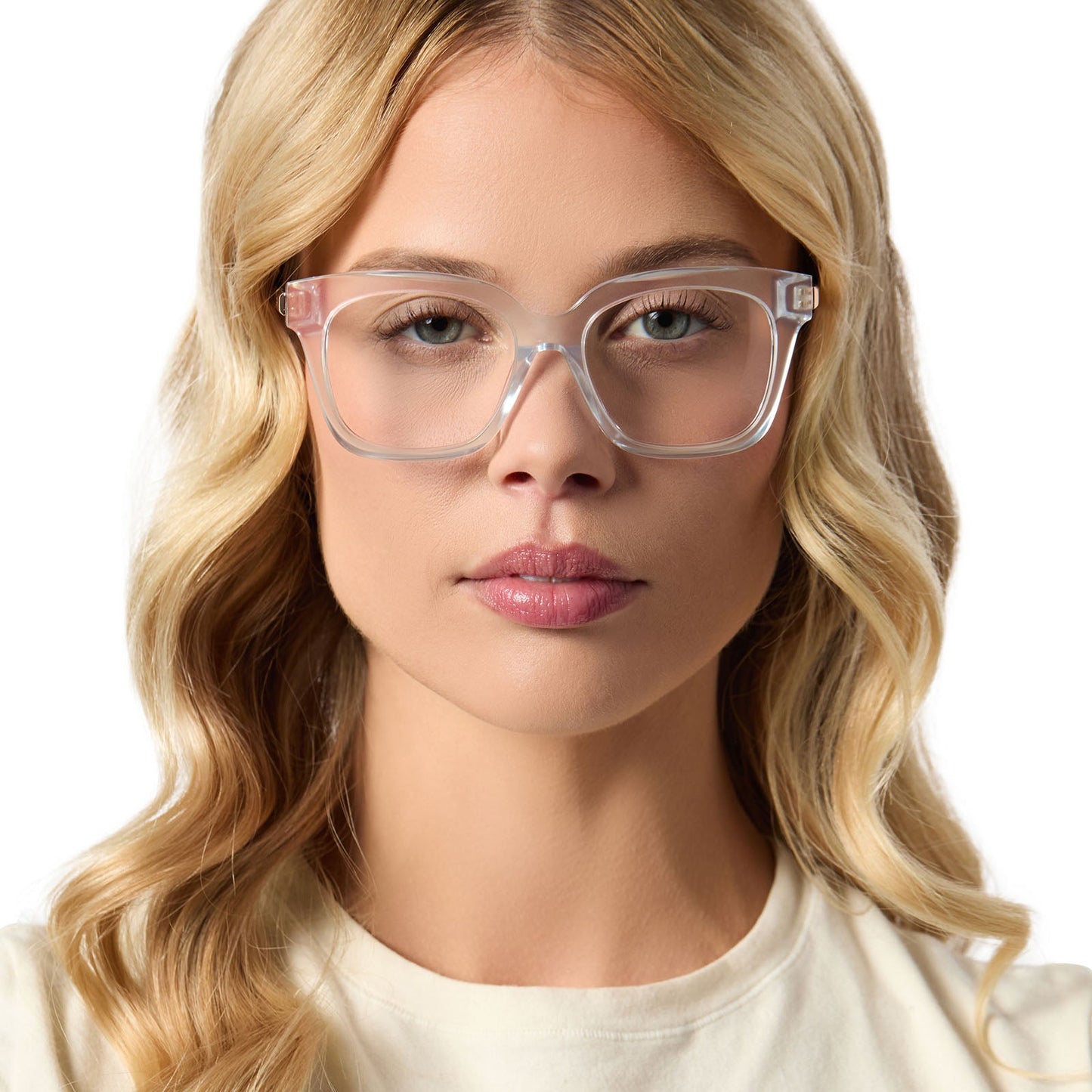 BELLA XS - OPALESCENT PINK + PRESCRIPTION GLASSES