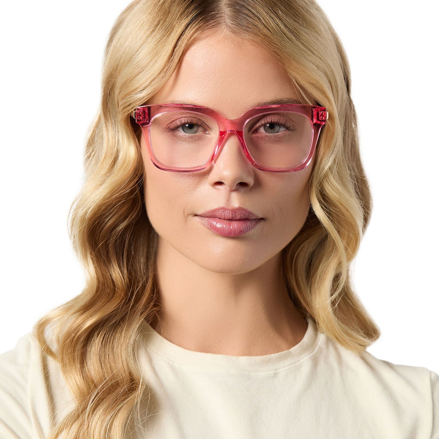 BELLA XS - CANDY PINK CRYSTAL + PRESCRIPTION GLASSES