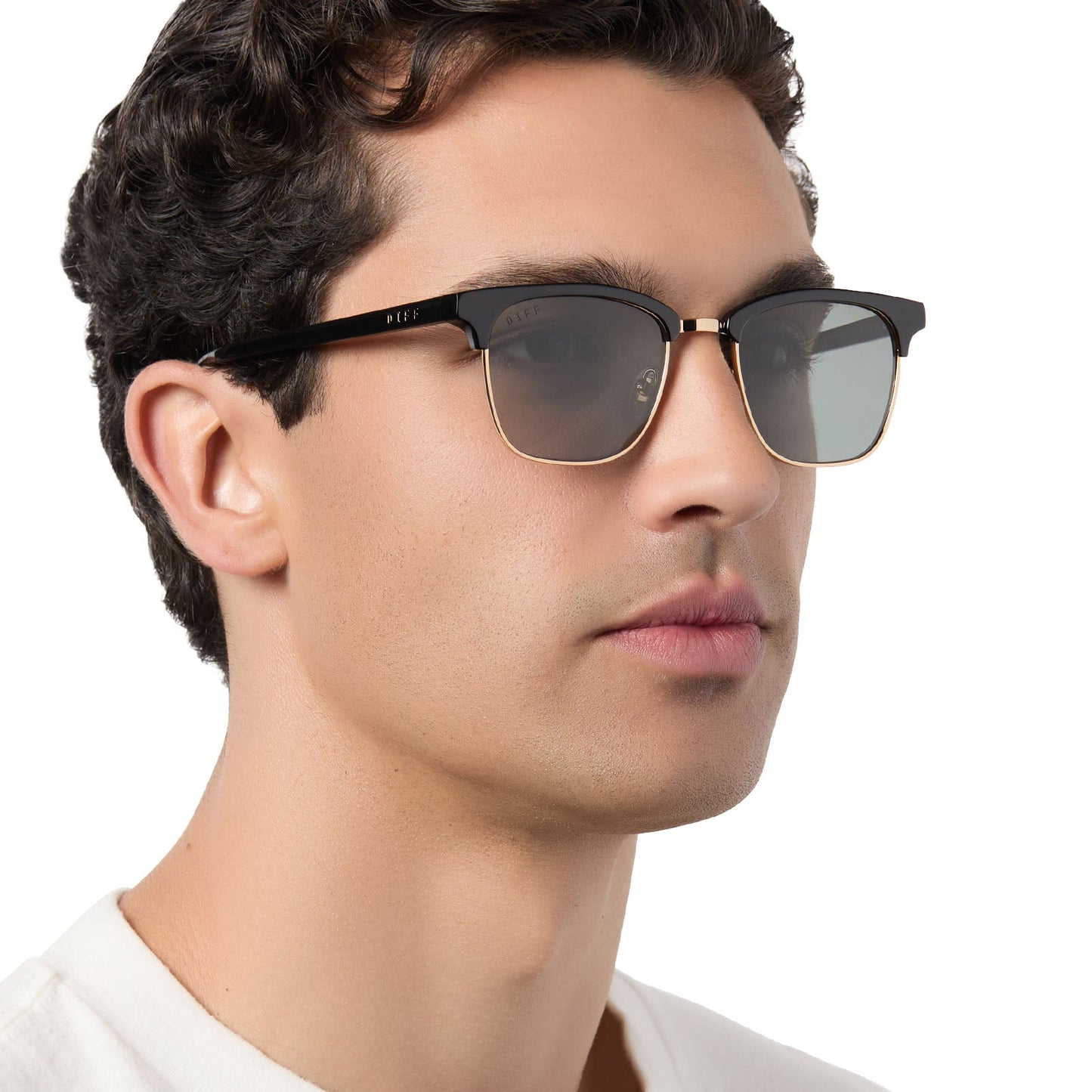 BIARRITZ - BLACK + GREY POLARIZED SUNGLASSES