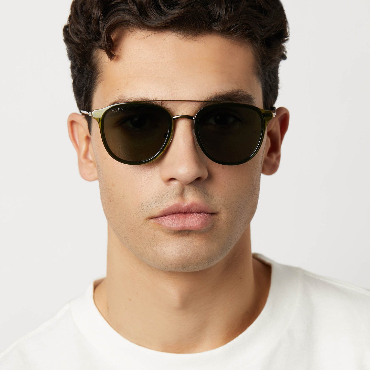 CAMDEN - DARK OLIVE CRYSTAL + G15 + POLARIZED SUNGLASSES