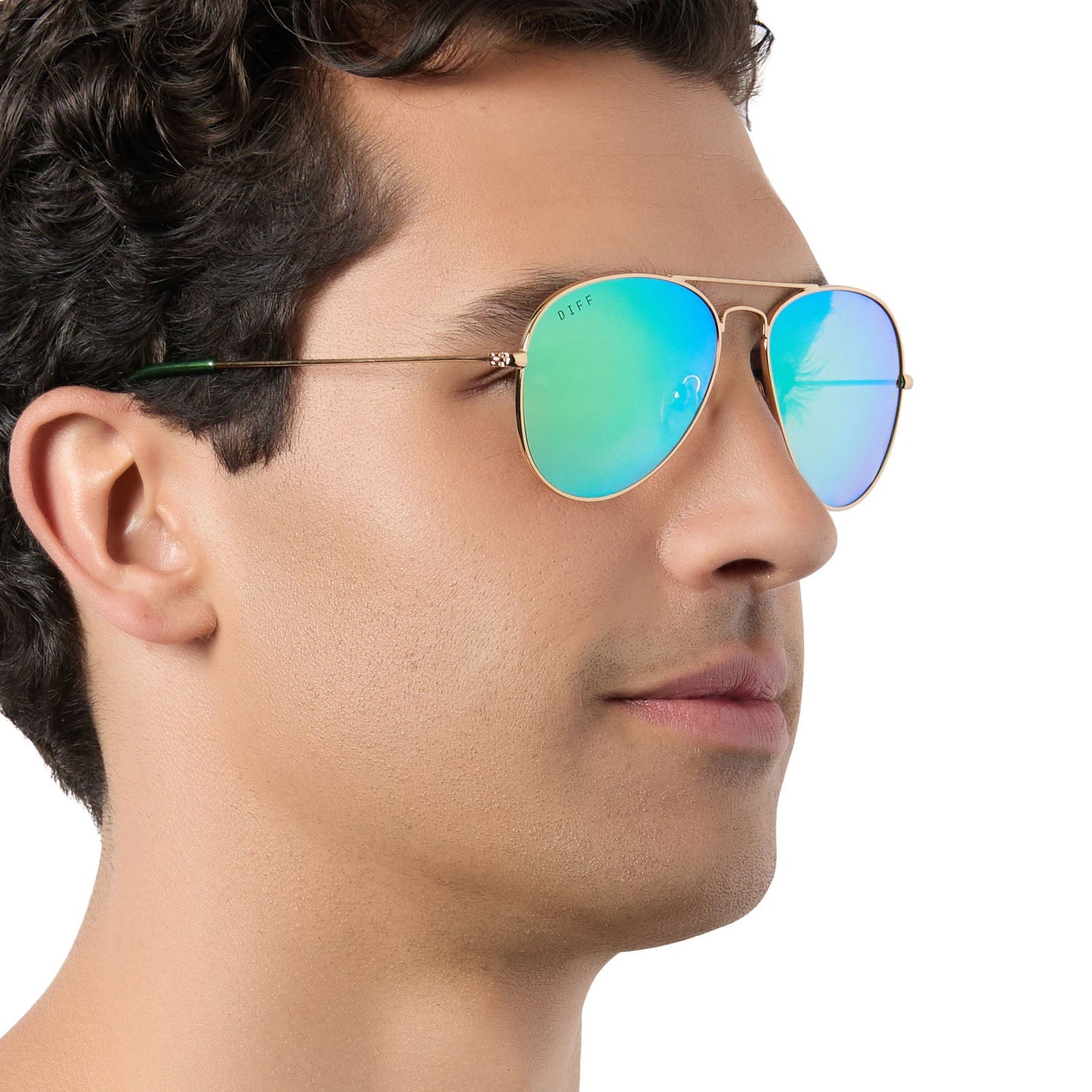 CRUZ XS - GOLD + GREEN MIRROR + POLARIZED SUNGLASSES