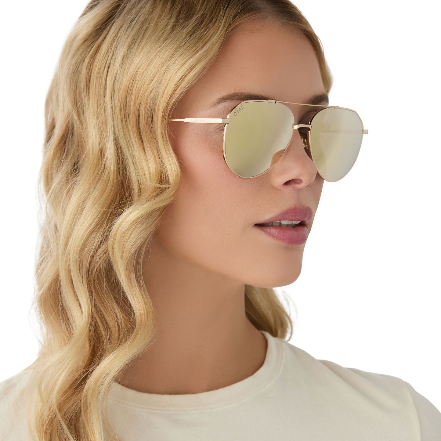 DASH XS - GOLD + BRILLIANT GOLD MIRROR + POLARIZED SUNGLASSES