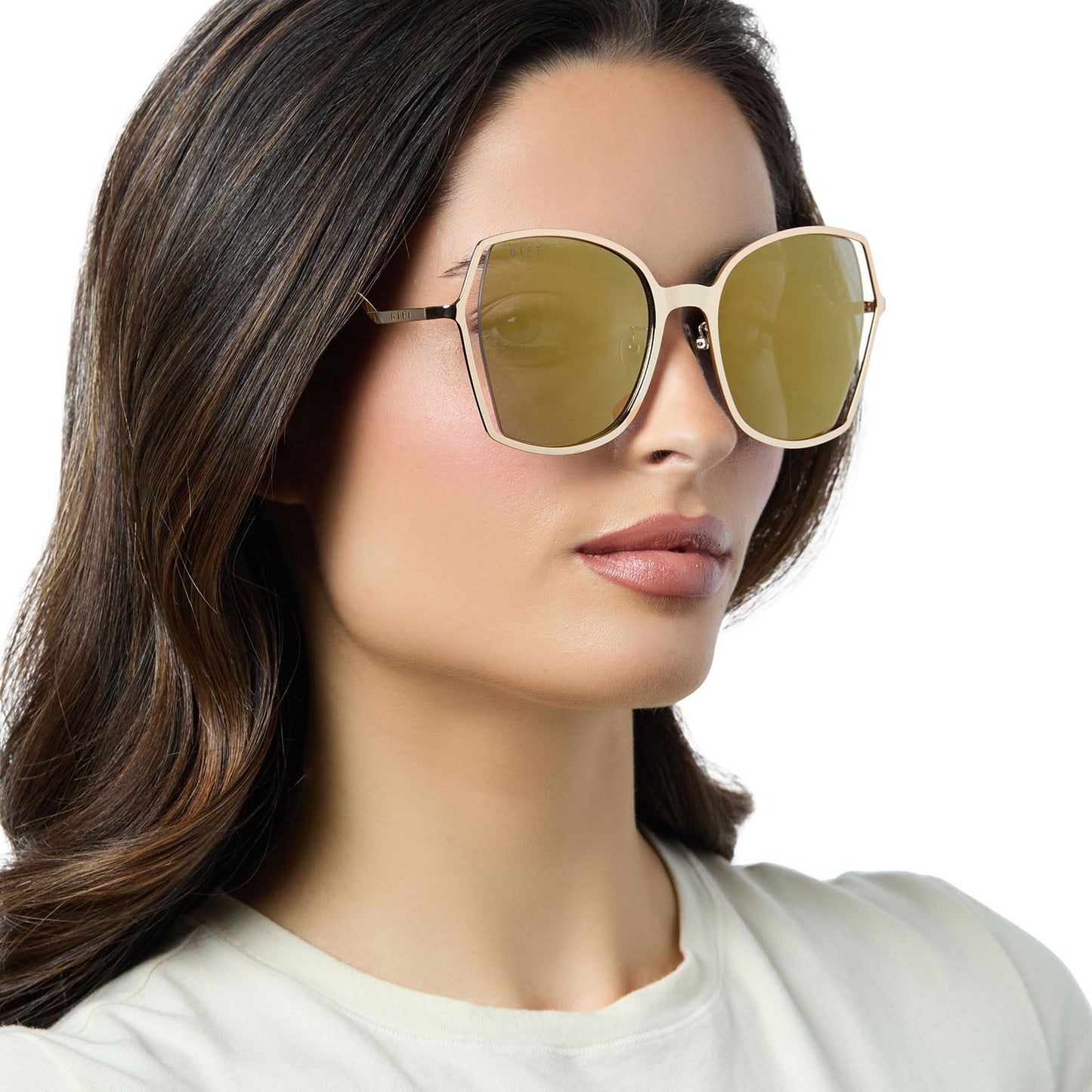 DONNA III - GOLD + GOLD MIRROR + POLARIZED SUNGLASSES