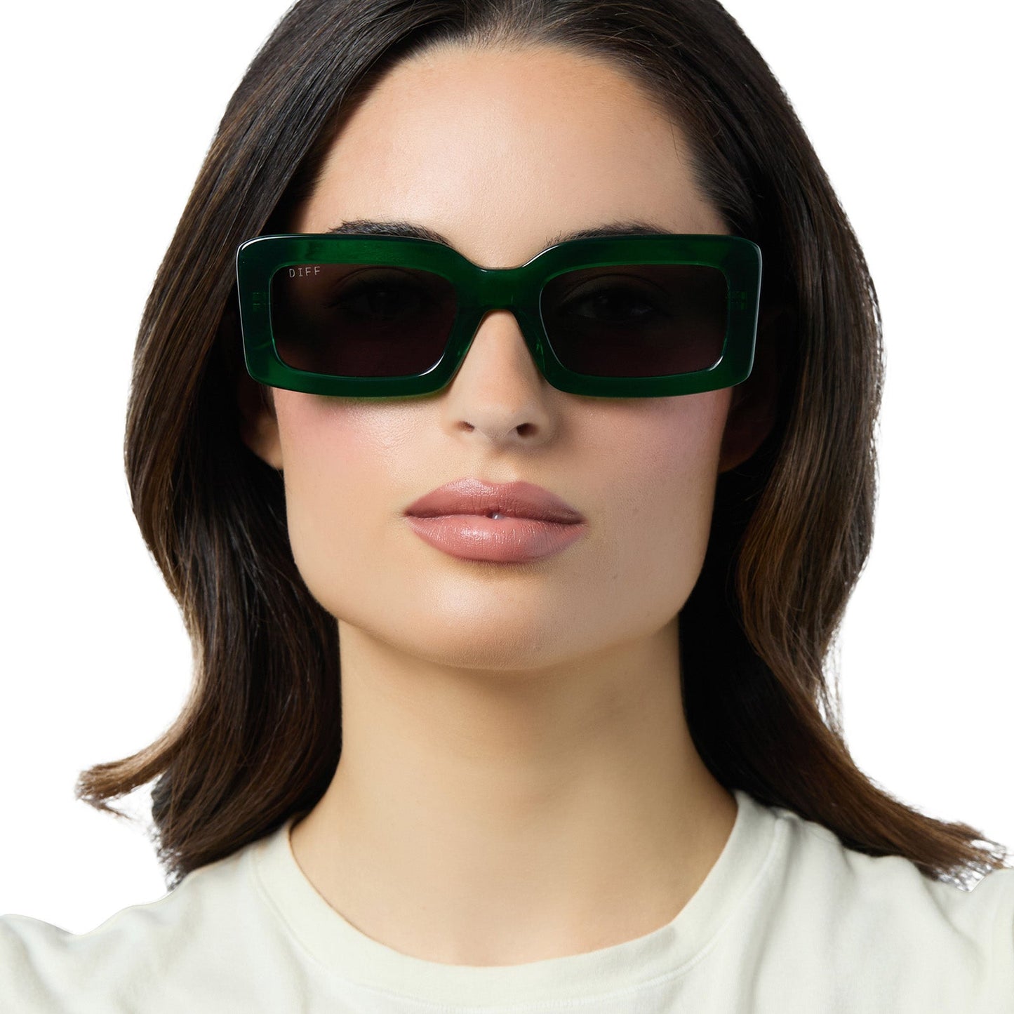 INDY - PALM GREEN CRYSTAL + GREY + POLARIZED SUNGLASSES