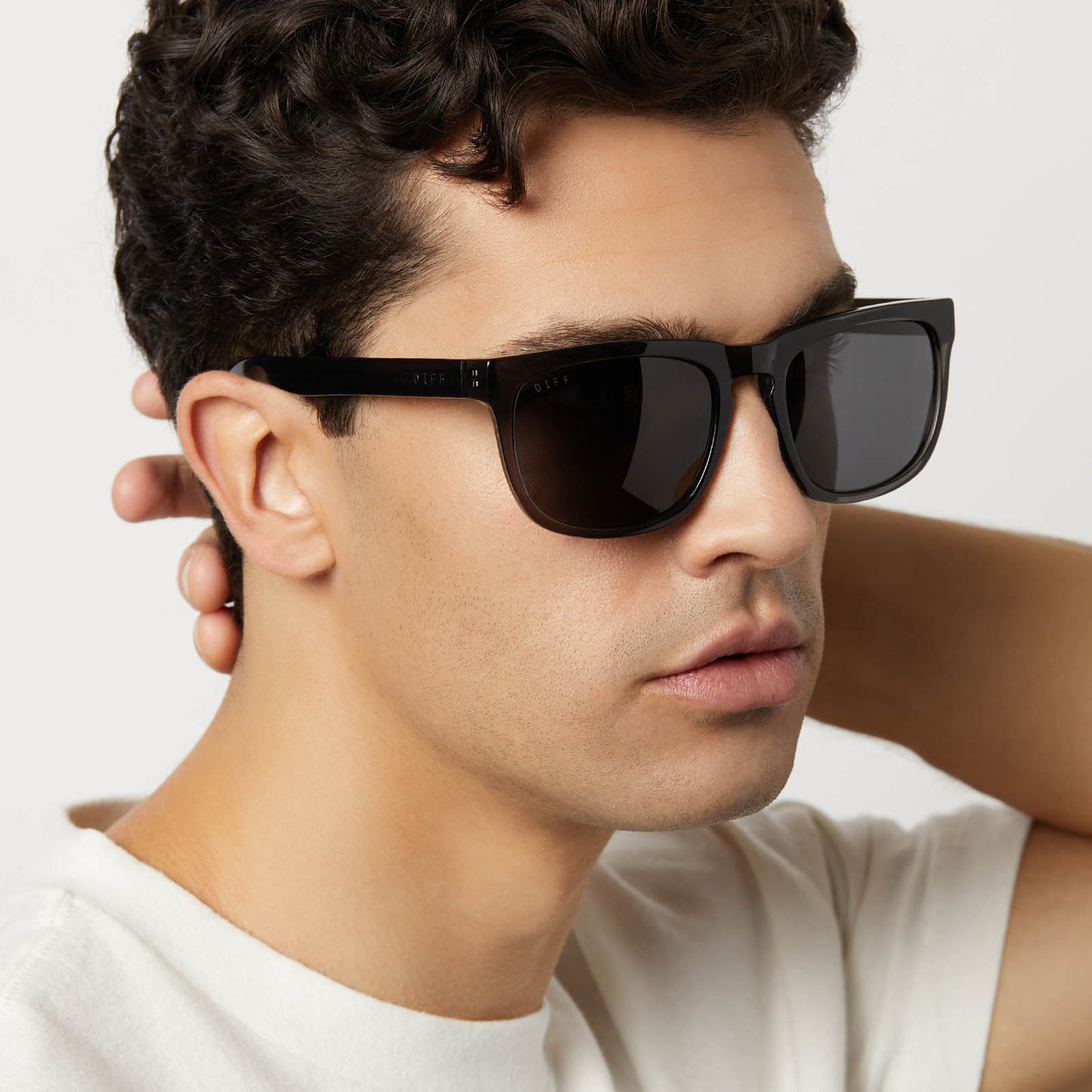 JAKE - BLACK SMOKE CRYSTAL + GREY + POLARIZED SUNGLASSES