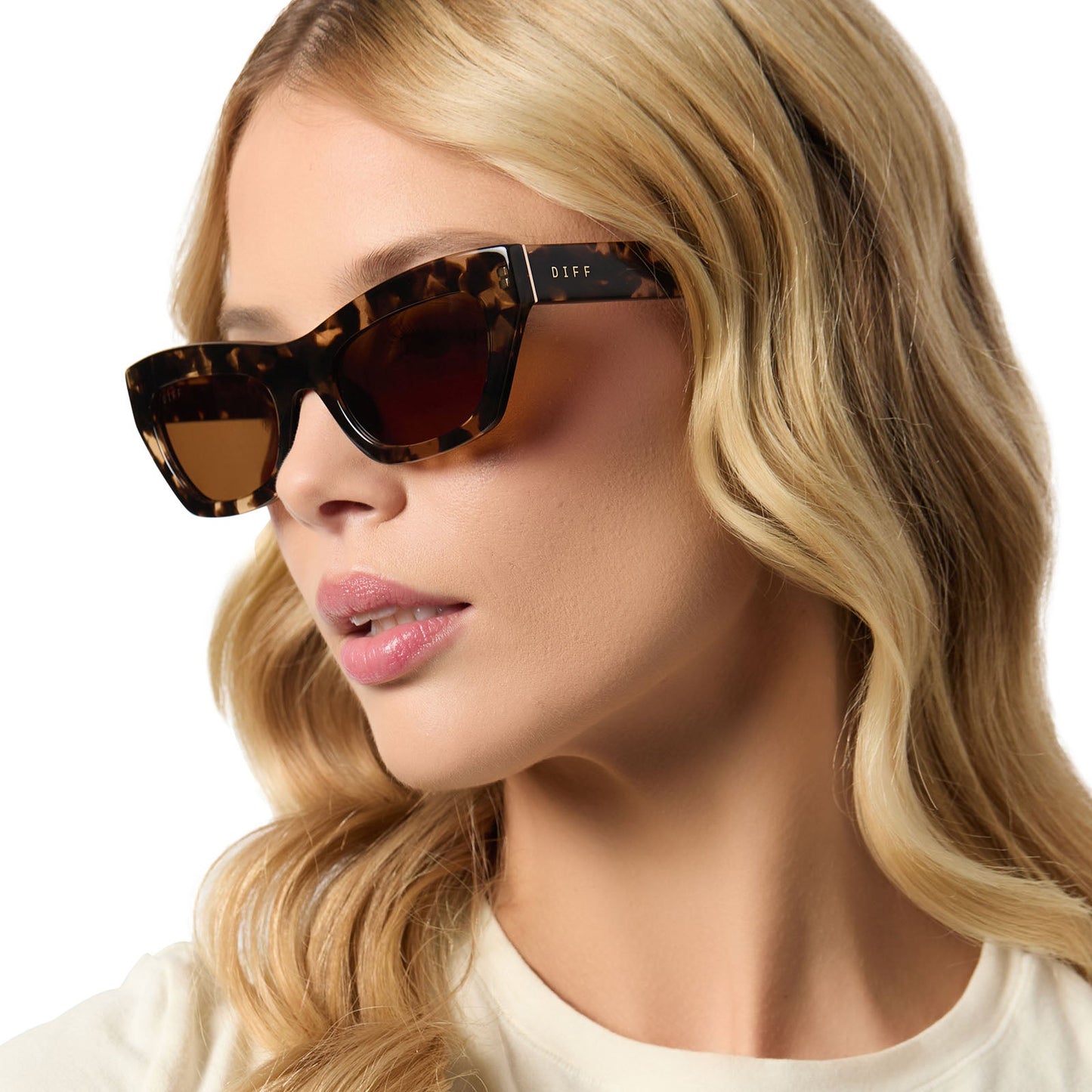 KATARINA - ESPRESSO TORTOISE + BROWN SUNGLASSES