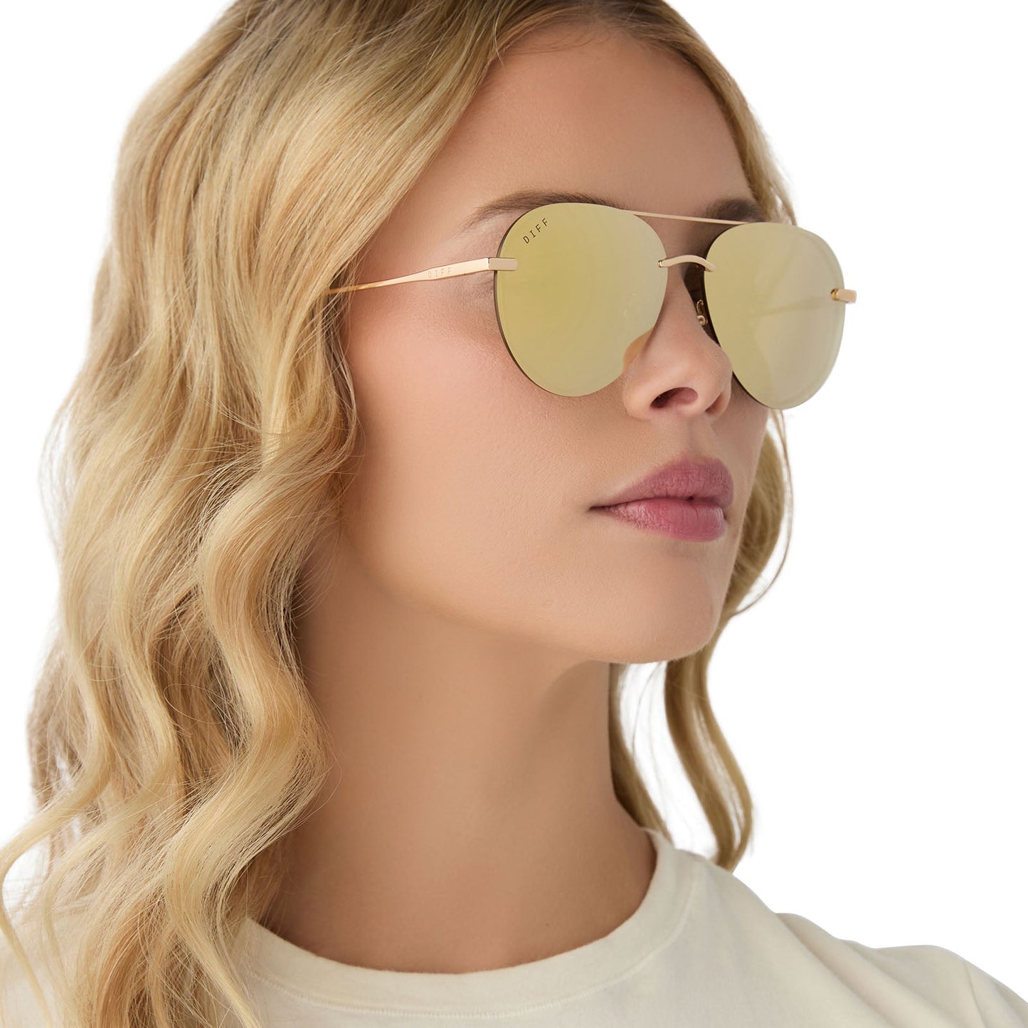 LENOX XS - GOLD + BRILLIANT GOLD MIRROR + POLARIZED SUNGLASSES