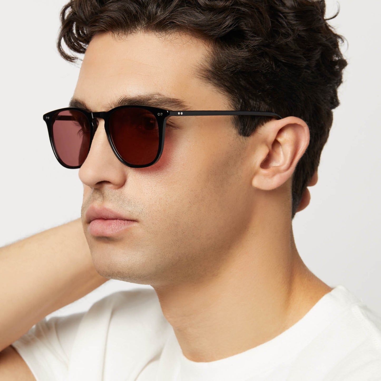 MAXWELL XL - BLACK + MAUVE + POLARIZED SUNGLASSES