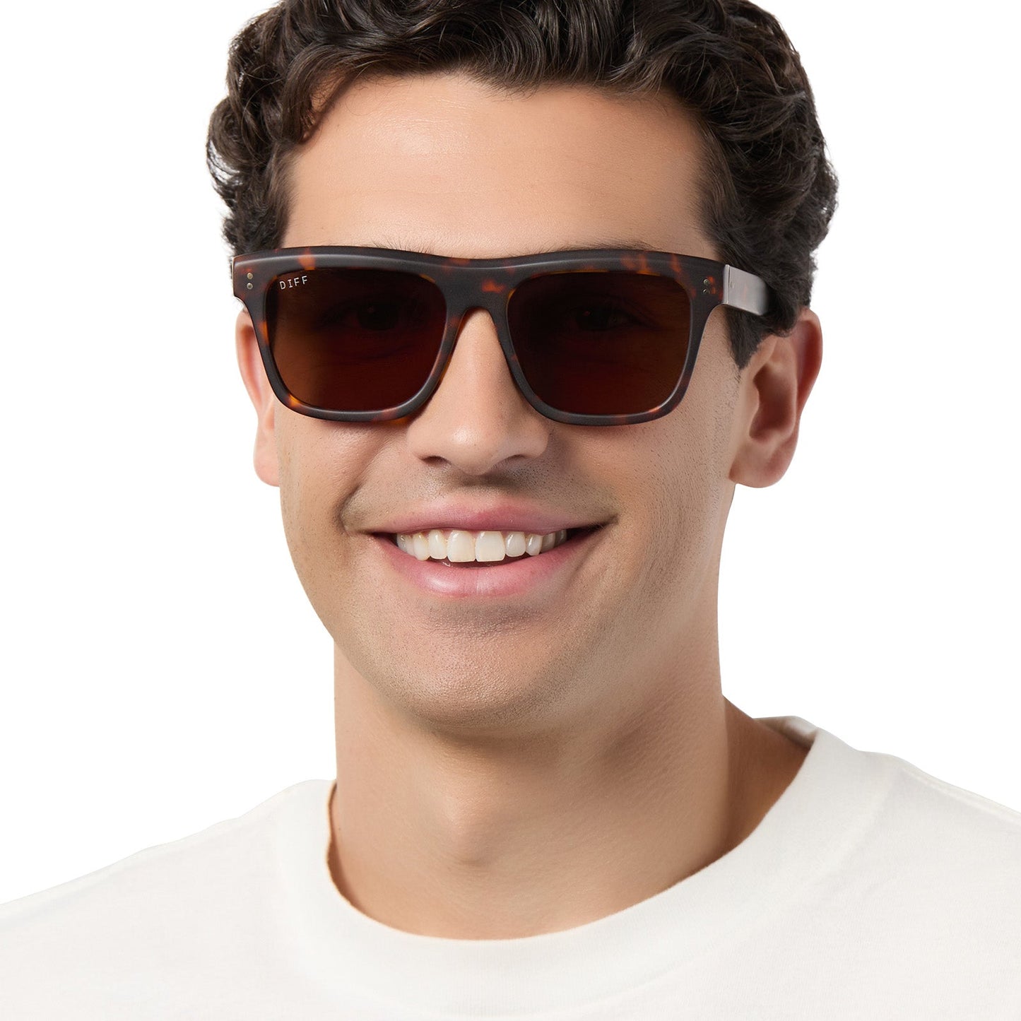 SAMMY - MATTE RICH TORTOISE + BROWN + POLARIZED SUNGLASSES