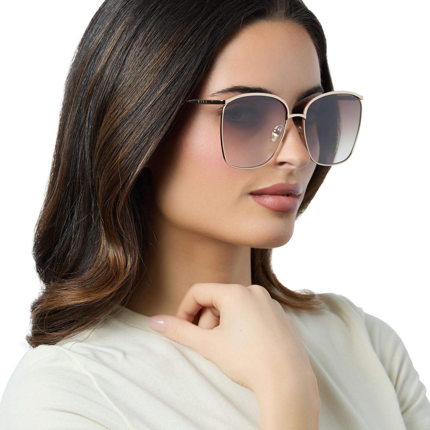 VITTORIA - GOLD + BROWN GRADIENT + POLARIZED SUNGLASSES