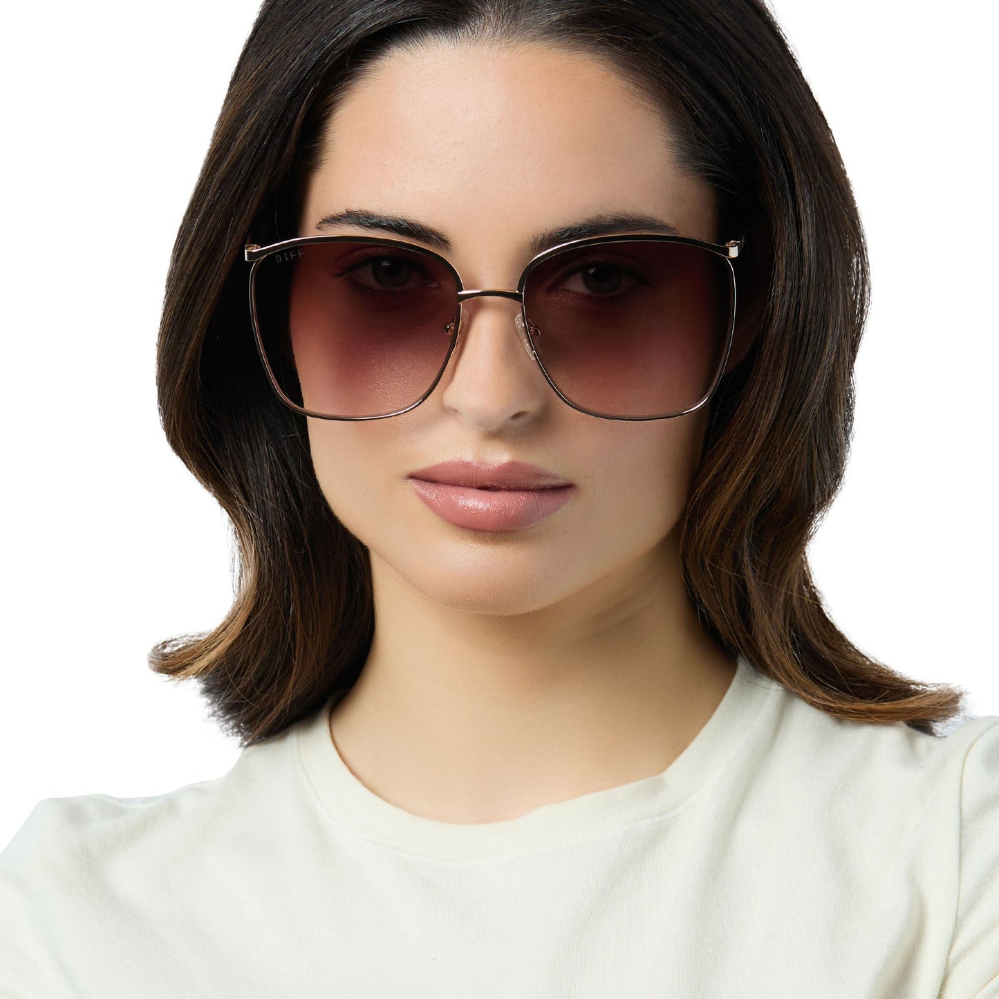 VITTORIA - GOLD + BROWN GRADIENT + POLARIZED SUNGLASSES