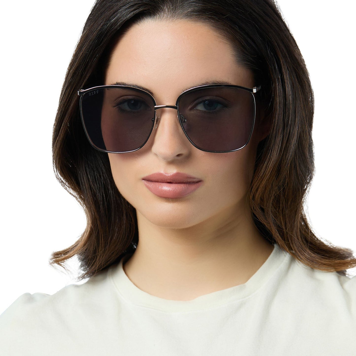 VITTORIA - SILVER + SILVER MIRROR SUNGLASSES