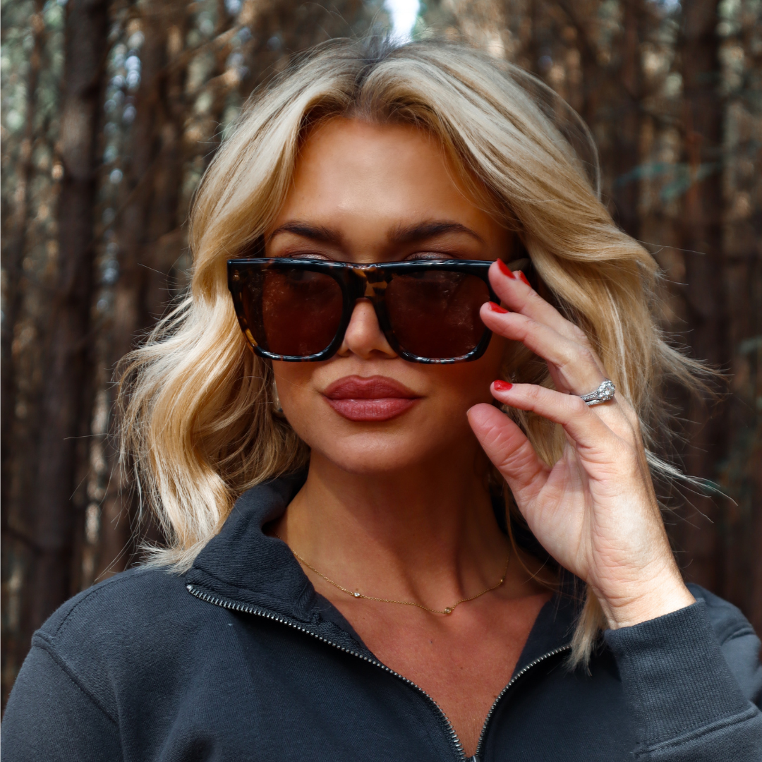 EASTON - ESPRESSO TORTOISE + BROWN SUNGLASSES