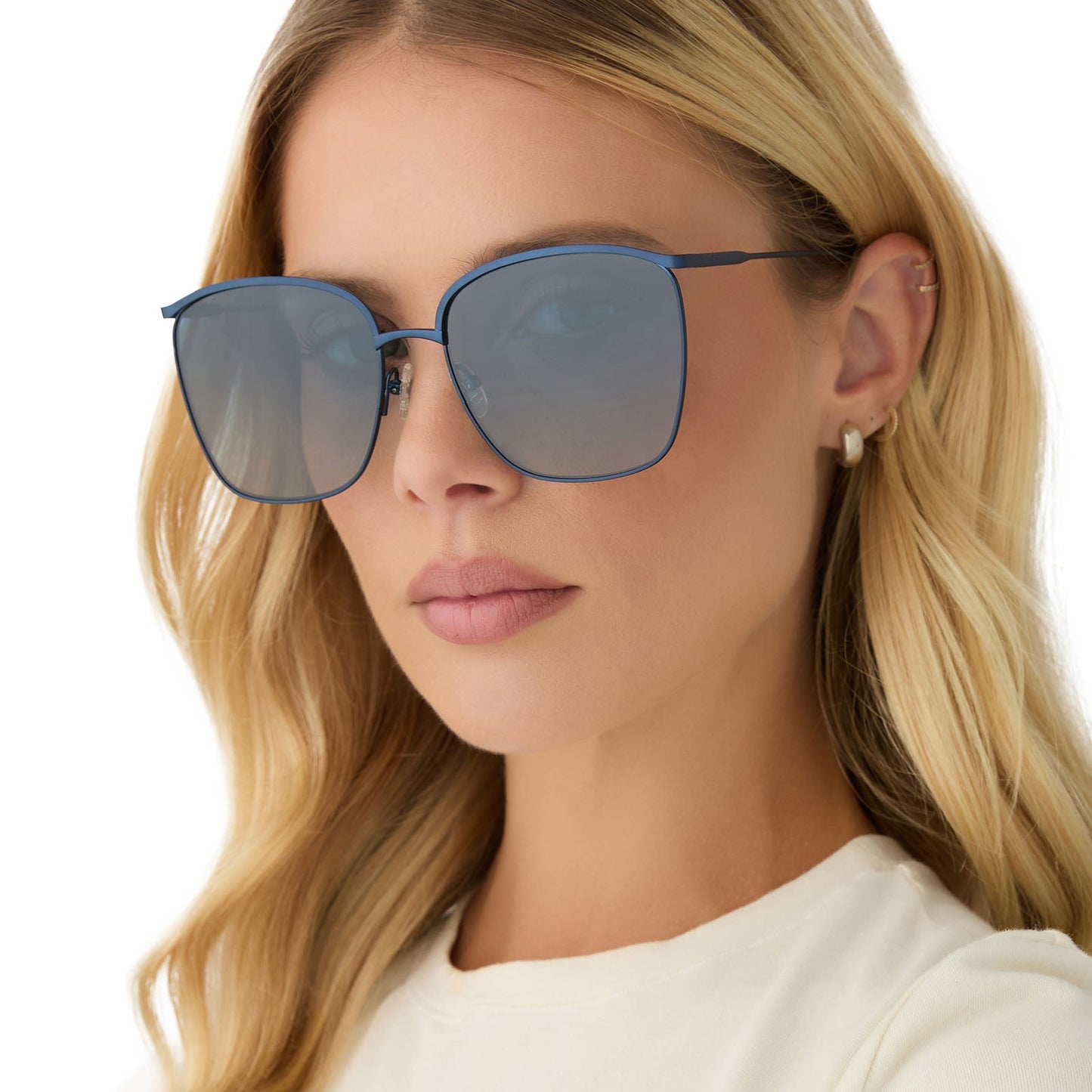 VITTORIA - DEEP NAVY METAL + AEGEAN BLUE FLASH + POLARIZED SUNGLASSES