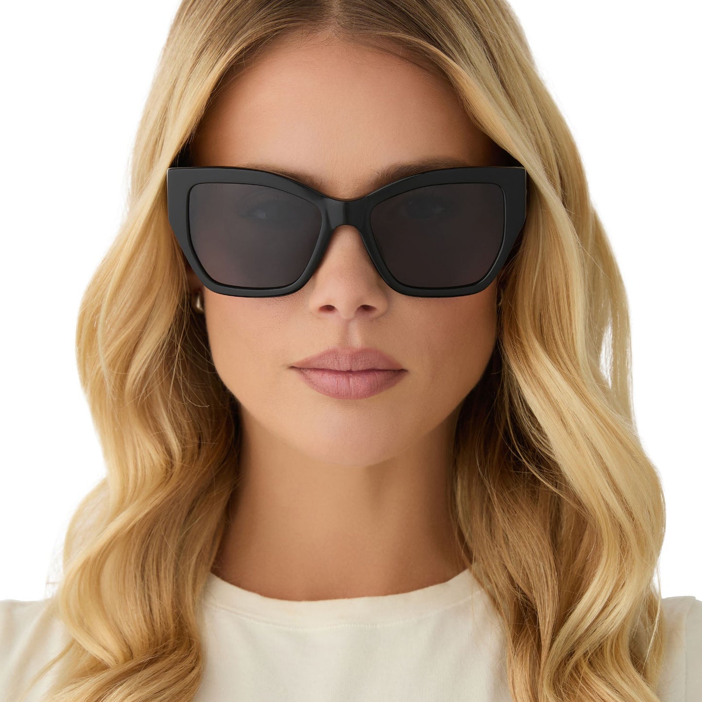 VIVIENNE - BLACK + GREY + POLARIZED SUNGLASSES