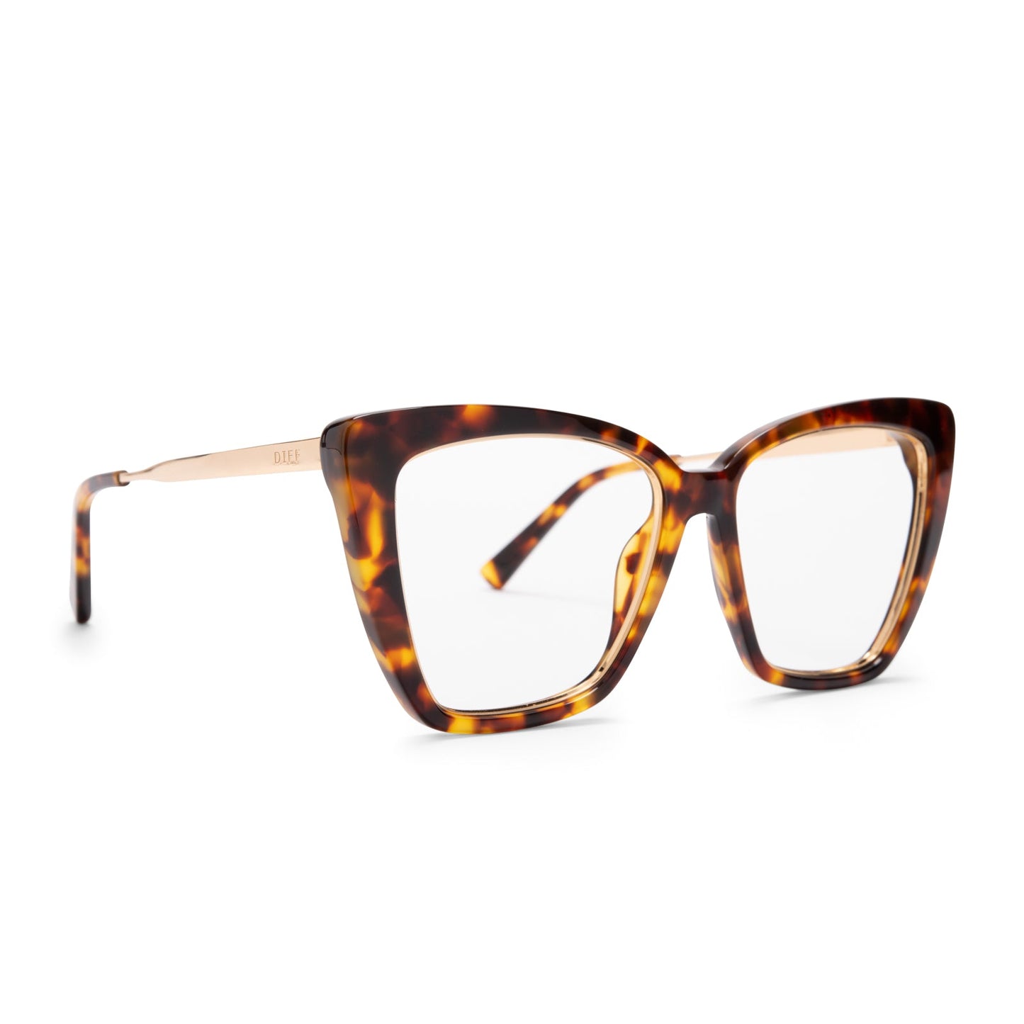 BECKY IV - AMBER TORTOISE + BLUE LIGHT TECHNOLOGY GLASSES