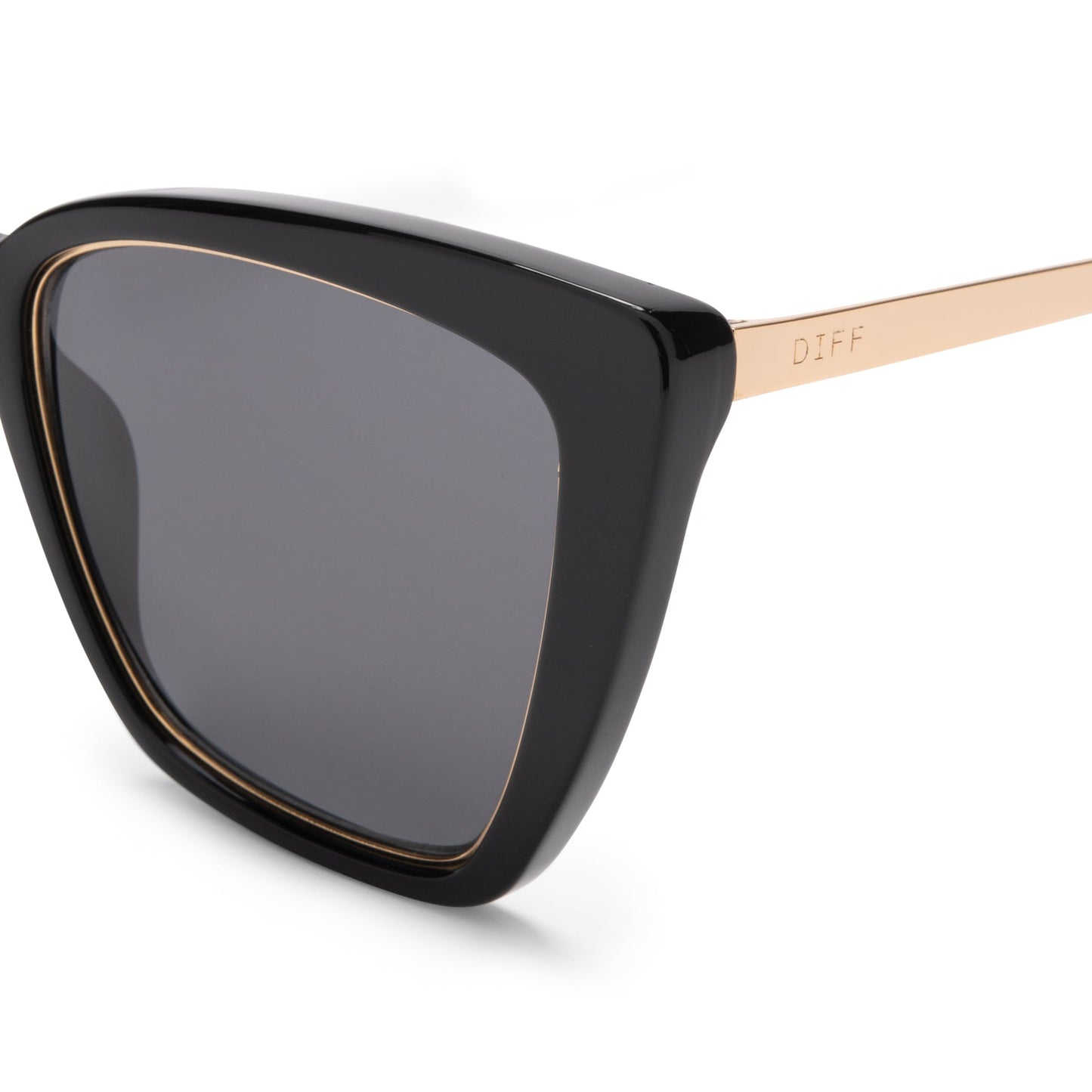 BECKY IV - BLACK + GREY POLARIZED SUNGLASSES