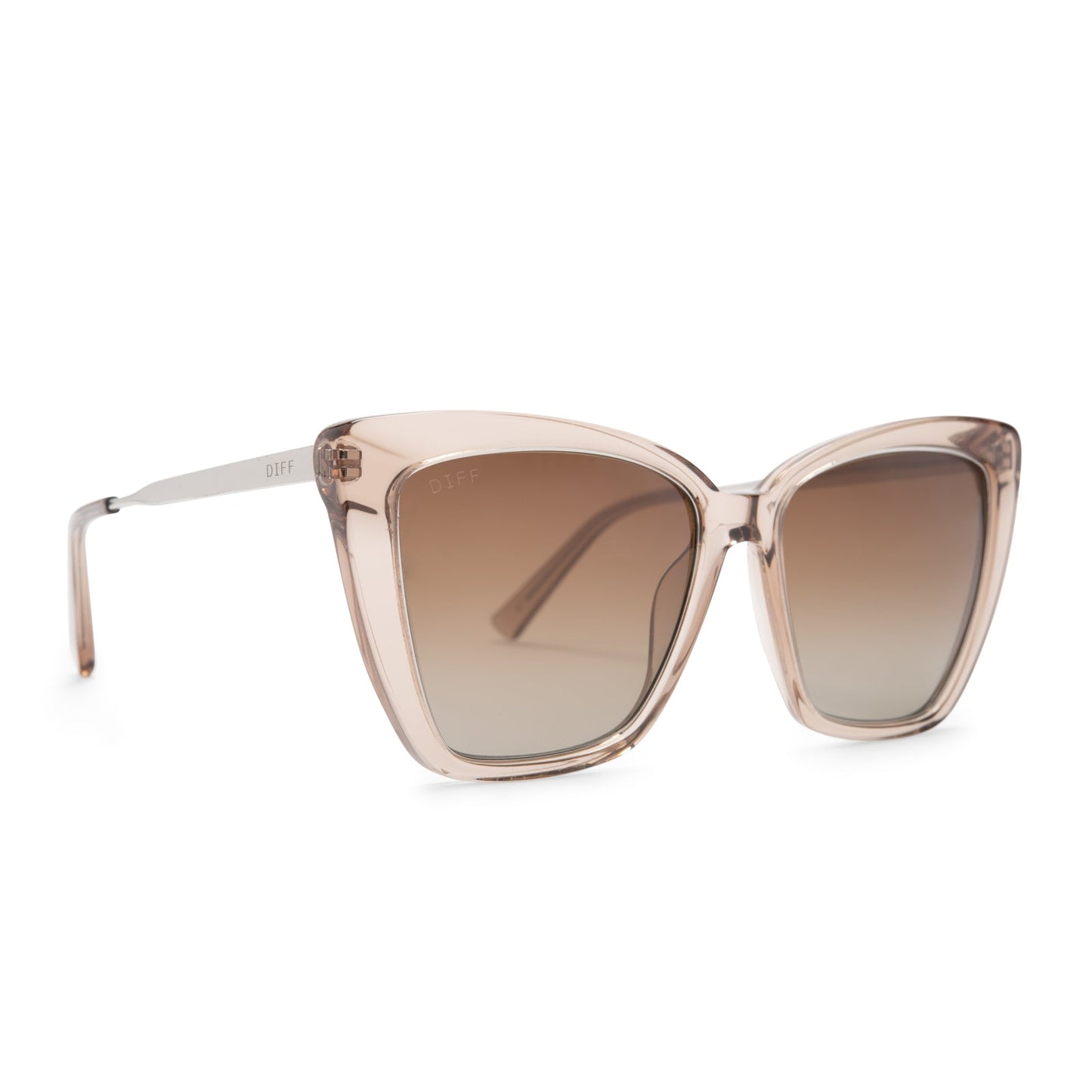 BECKY IV - VINTAGE CRYSTAL + BROWN GRADIENT SUNGLASSES