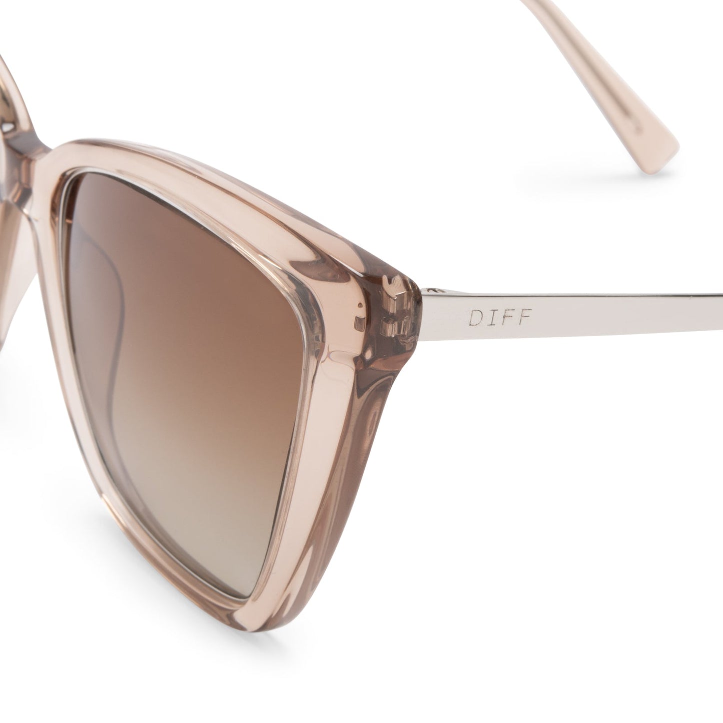 BECKY IV - VINTAGE CRYSTAL + BROWN GRADIENT SUNGLASSES