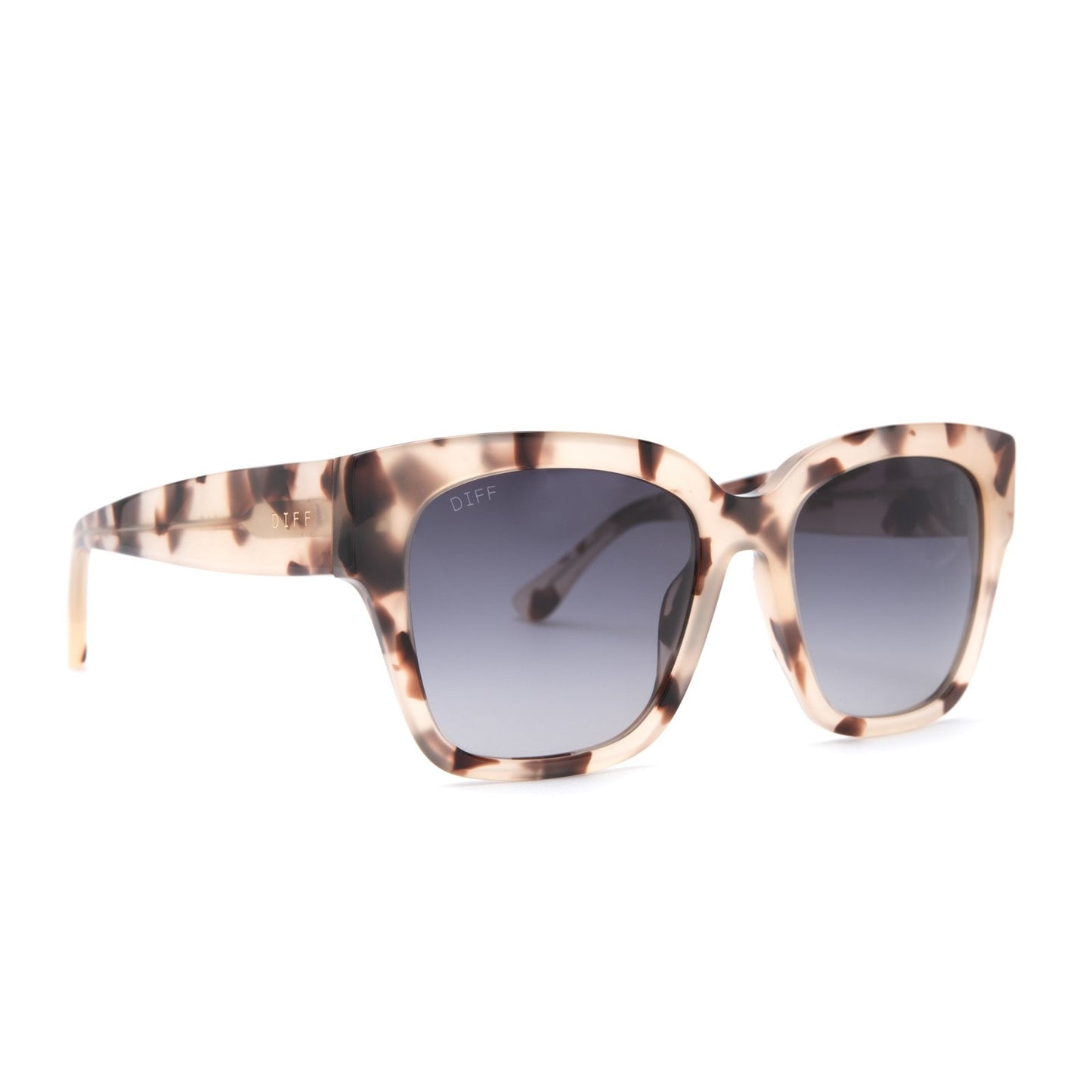 BELLA II - CREAM TORTOISE + GREY GRADIENT SUNGLASSES