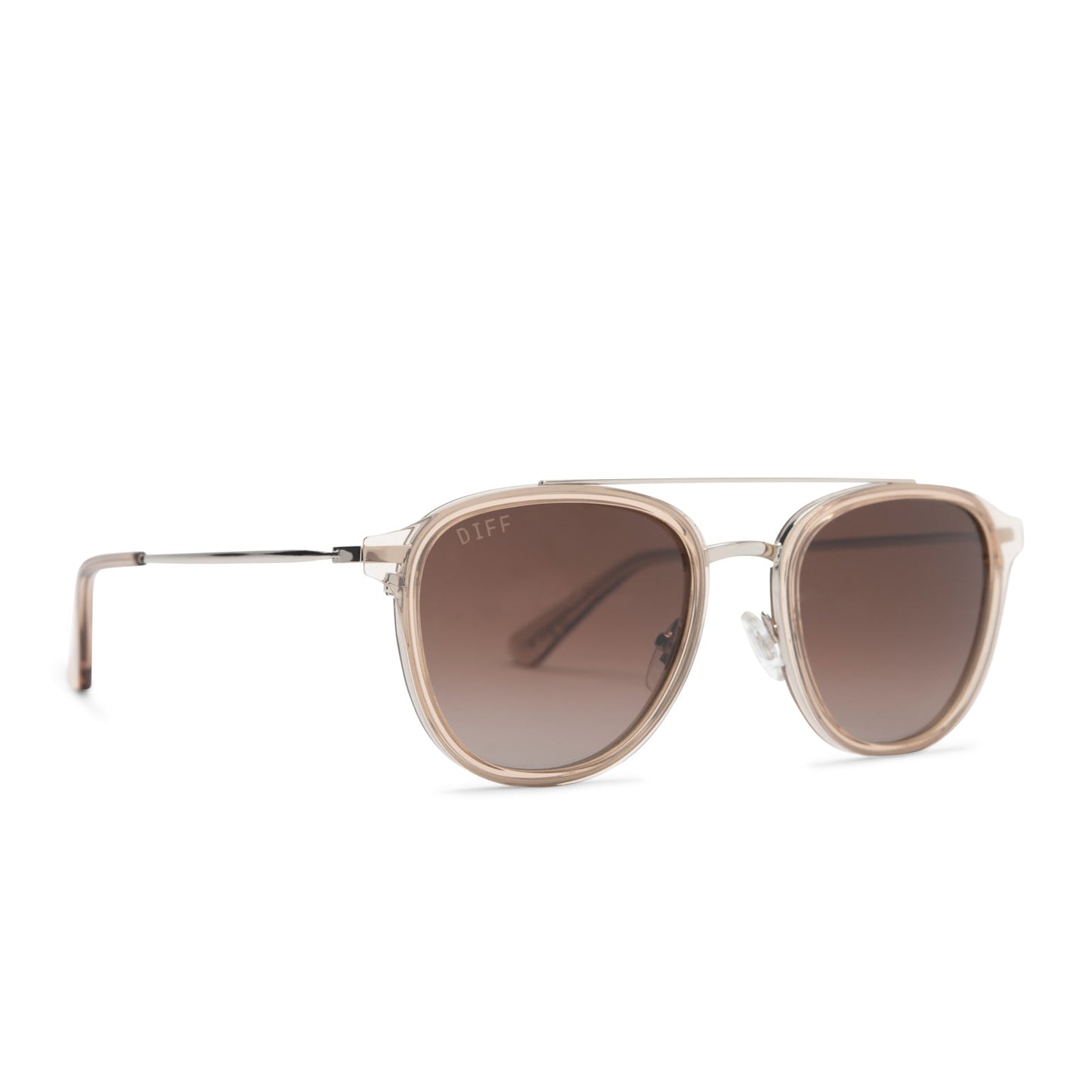 CAMDEN - VINTAGE CRYSTAL + BROWN GRADIENT POLARIZED SUNGLASSES