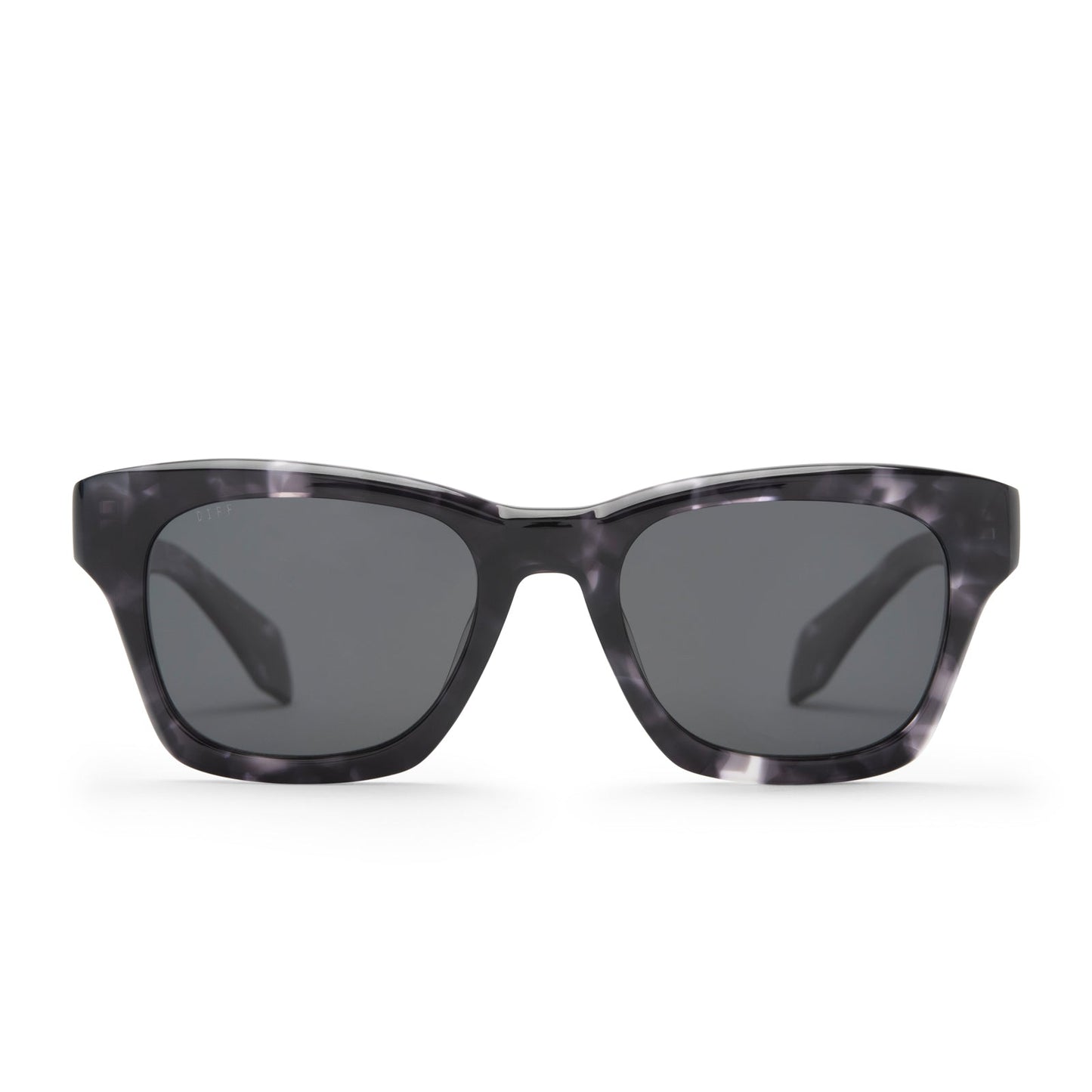 DEAN - BLACK MARBLE + GREY POLARIZED SUNGLASSES