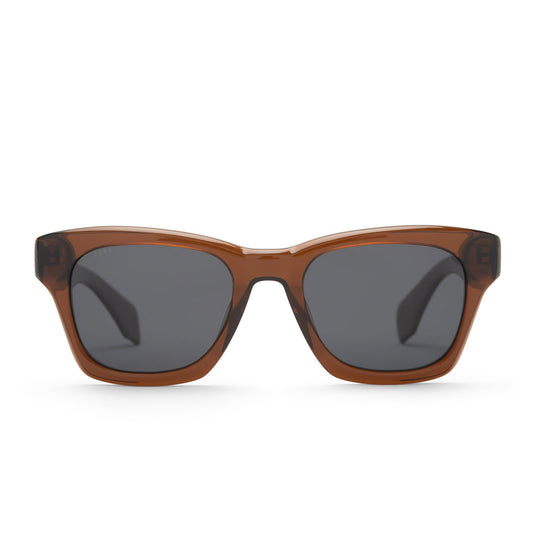 DEAN - WHISKEY + GREY POLARIZED SUNGLASSES