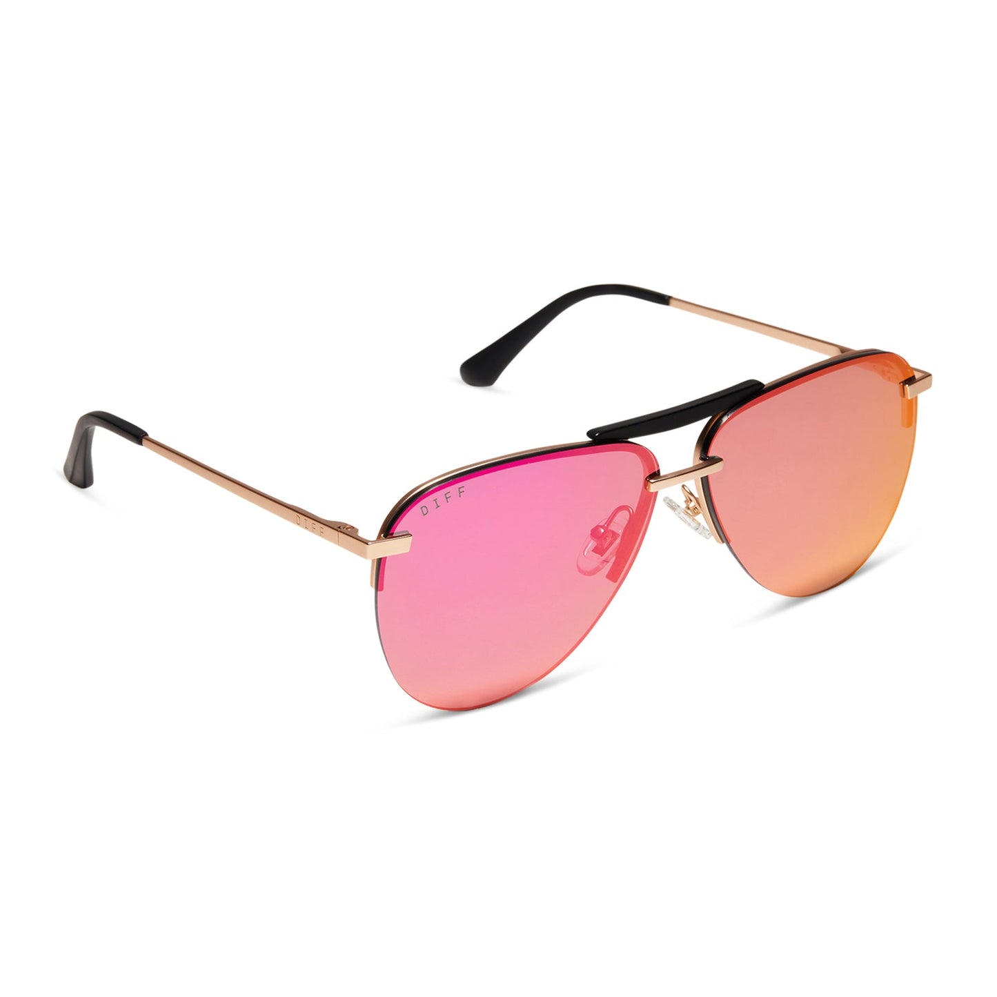 TAHOE - MATTE GOLD + SUNSET MIRROR + POLARIZED SUNGLASSES