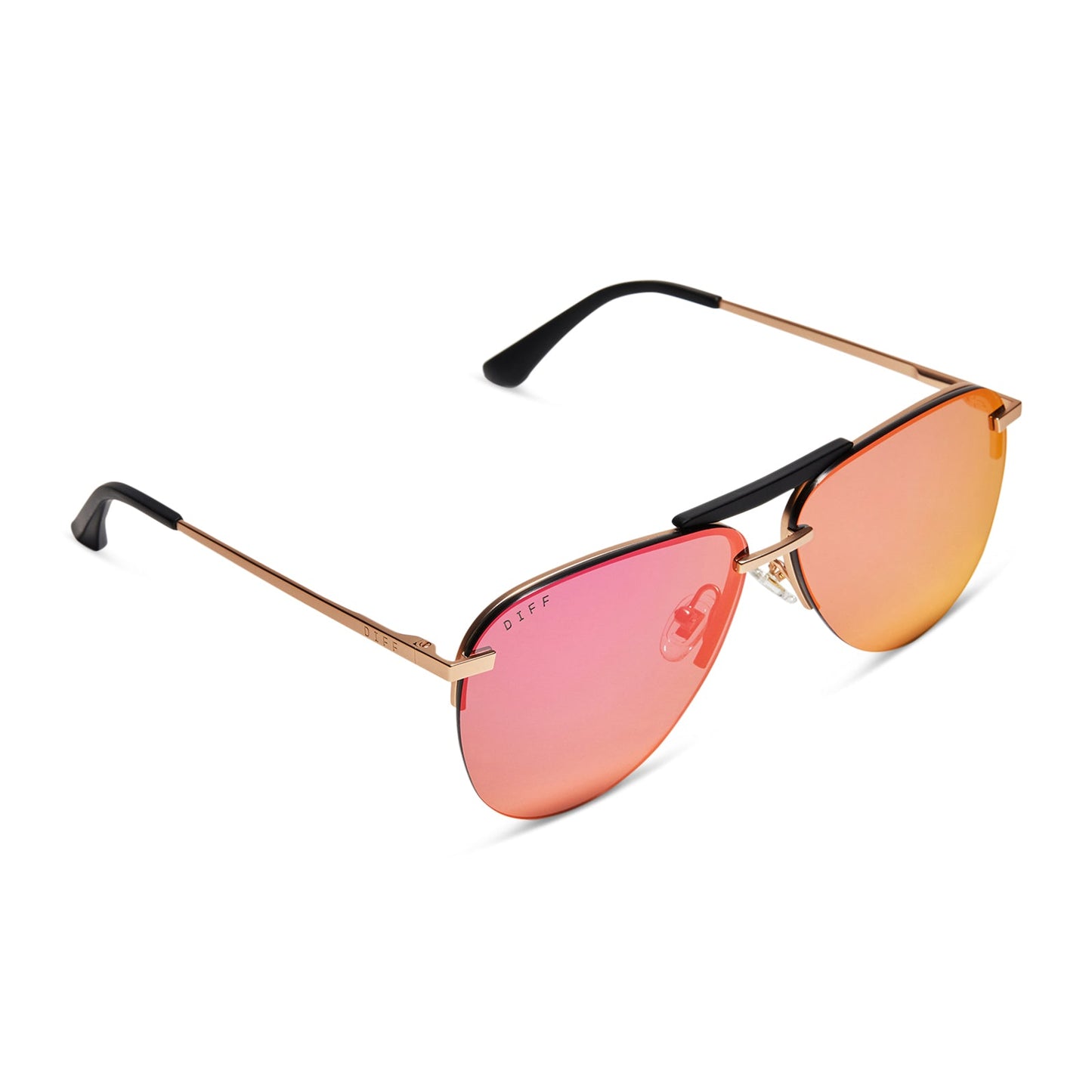 TAHOE - MATTE GOLD + SUNSET MIRROR + POLARIZED SUNGLASSES