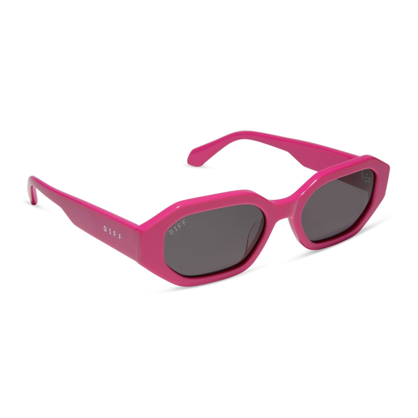 ALLEGRA - BRIGHT PINK + GREY SUNGLASSES