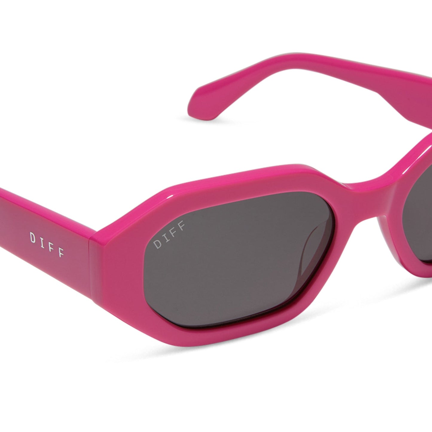 ALLEGRA - BRIGHT PINK + GREY SUNGLASSES