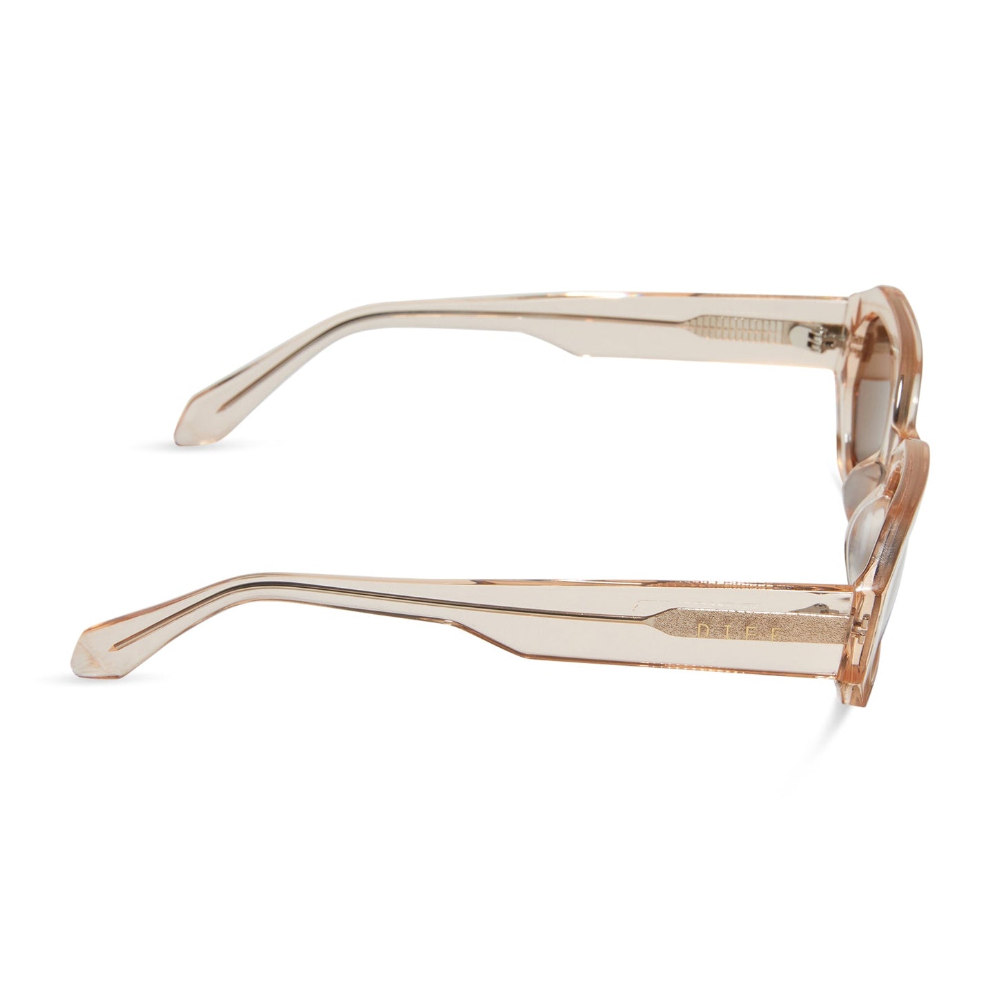 ALLEGRA - VINTAGE ROSE CRYSTAL + BROWN SUNGLASSES